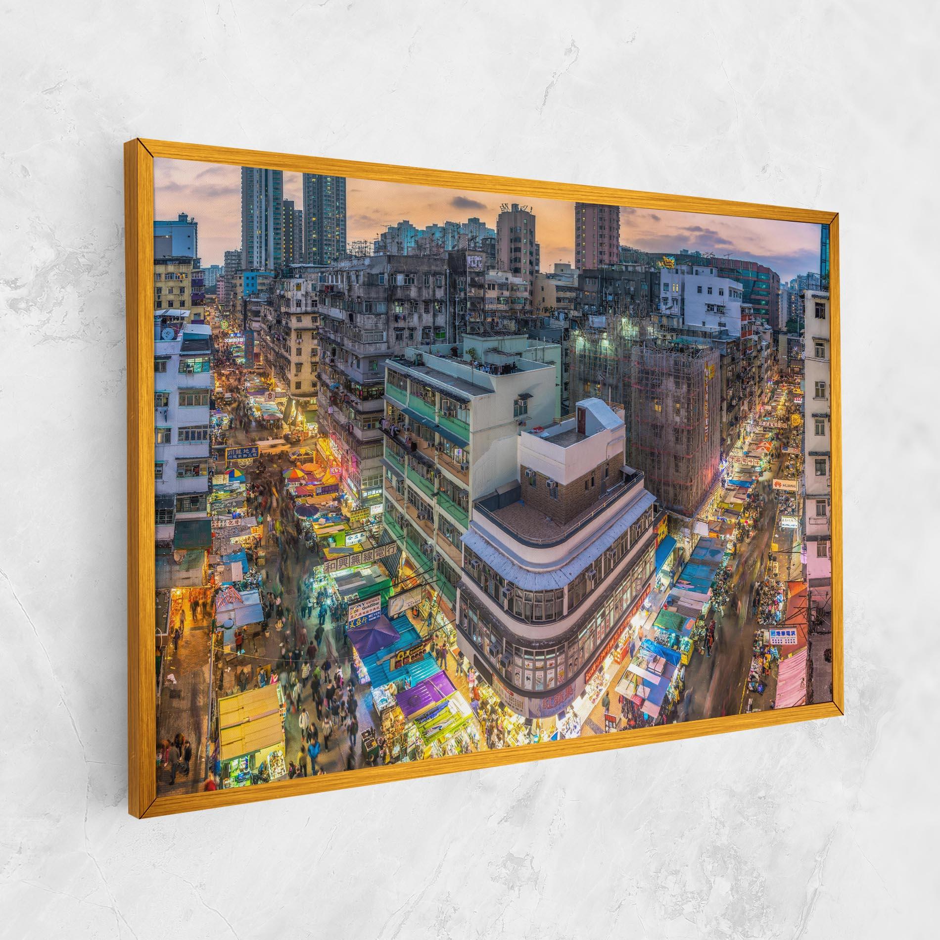 Leinwandbild Colorful Building mockup 1