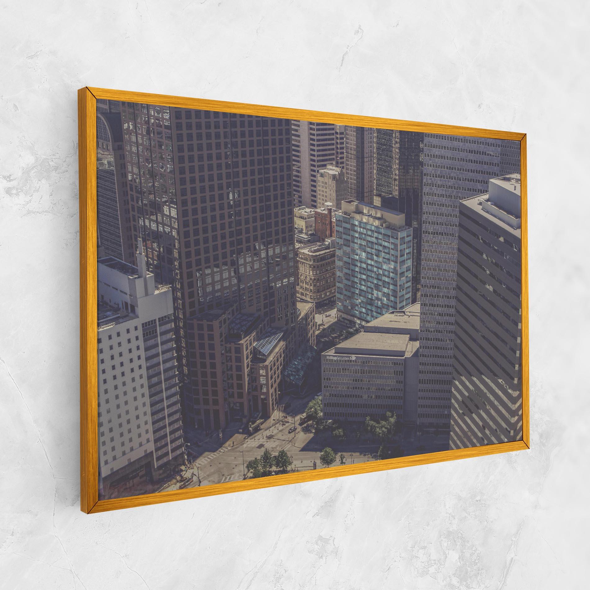 Leinwandbild Cream Light Building mockup 1