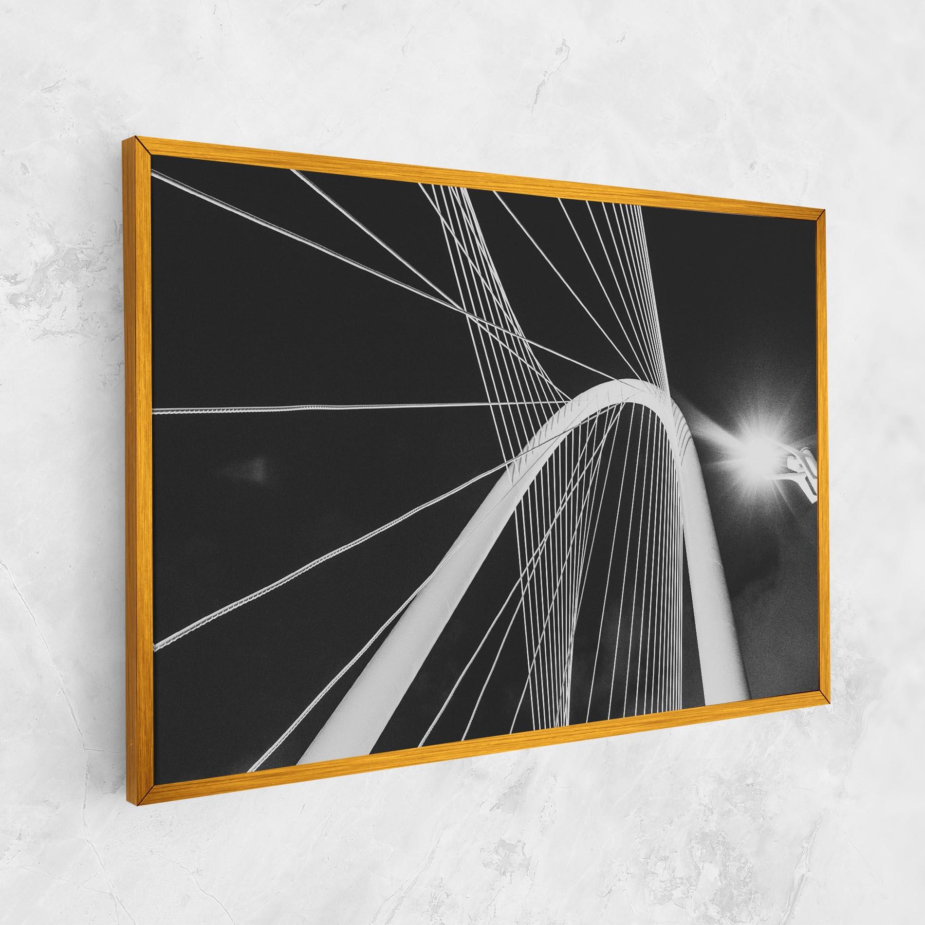 Leinwandbild White Glass Building mockup 1