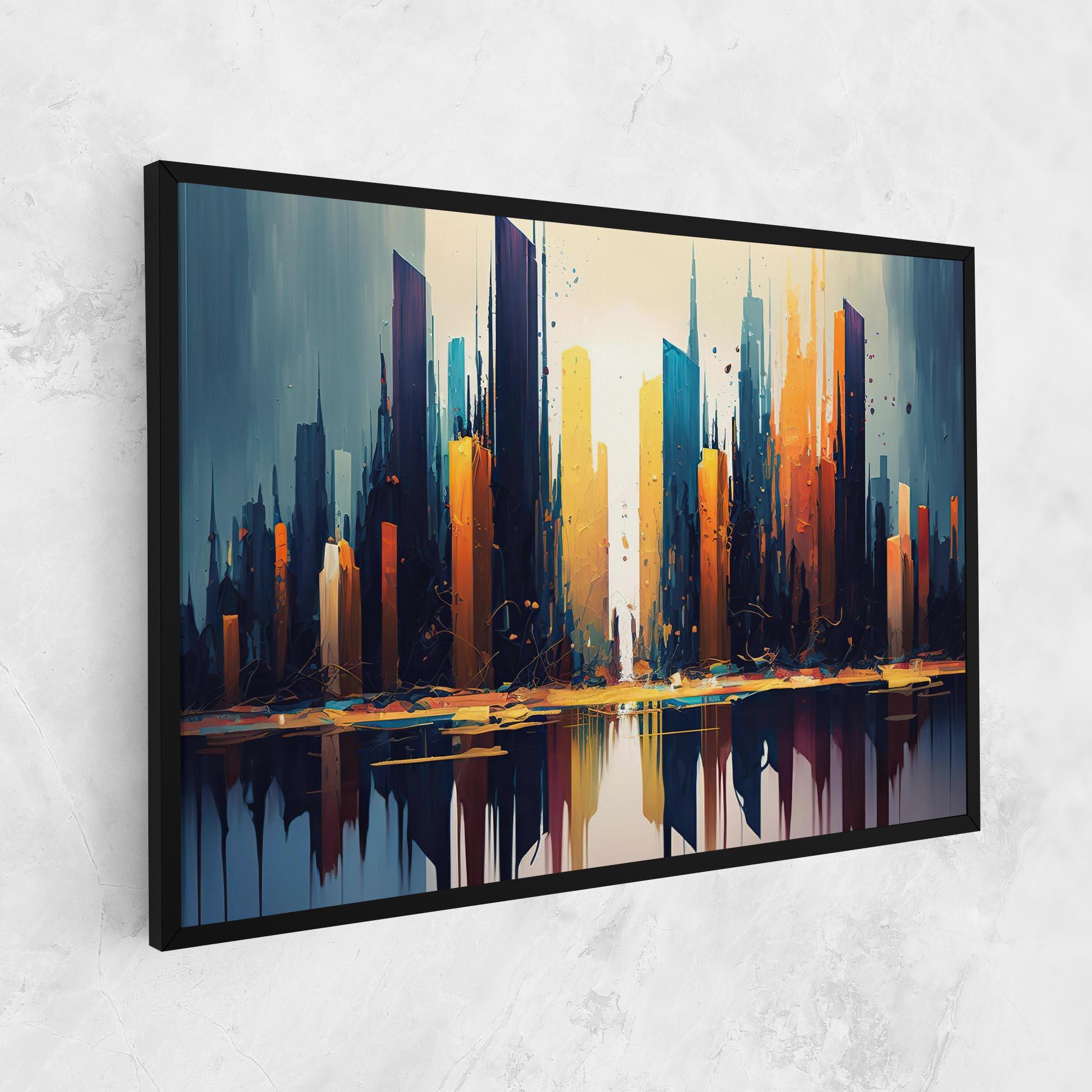 Leinwandbild City Pain Art mockup 1