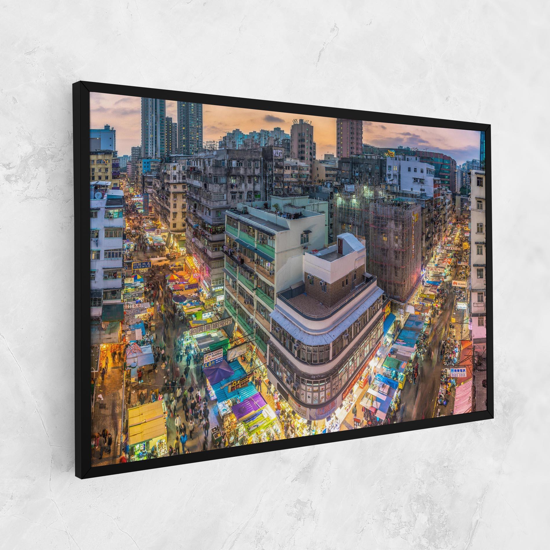 Leinwandbild Colorful Building mockup 1