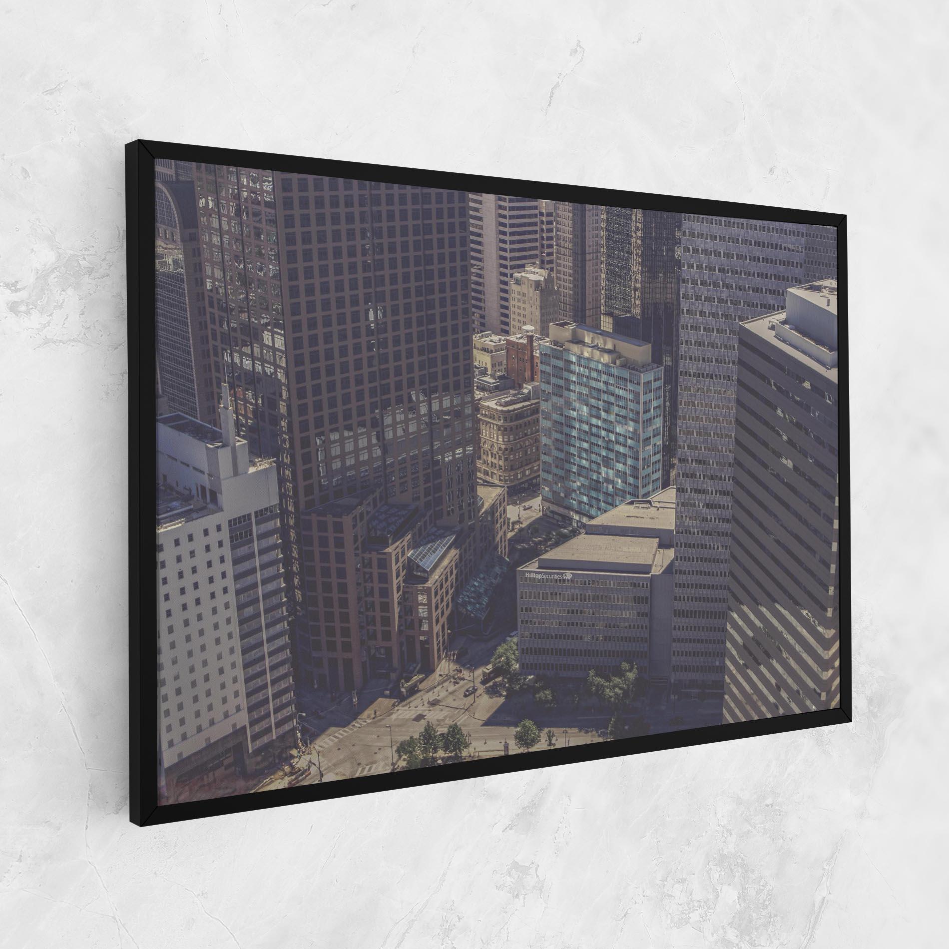 Leinwandbild Cream Light Building mockup 1