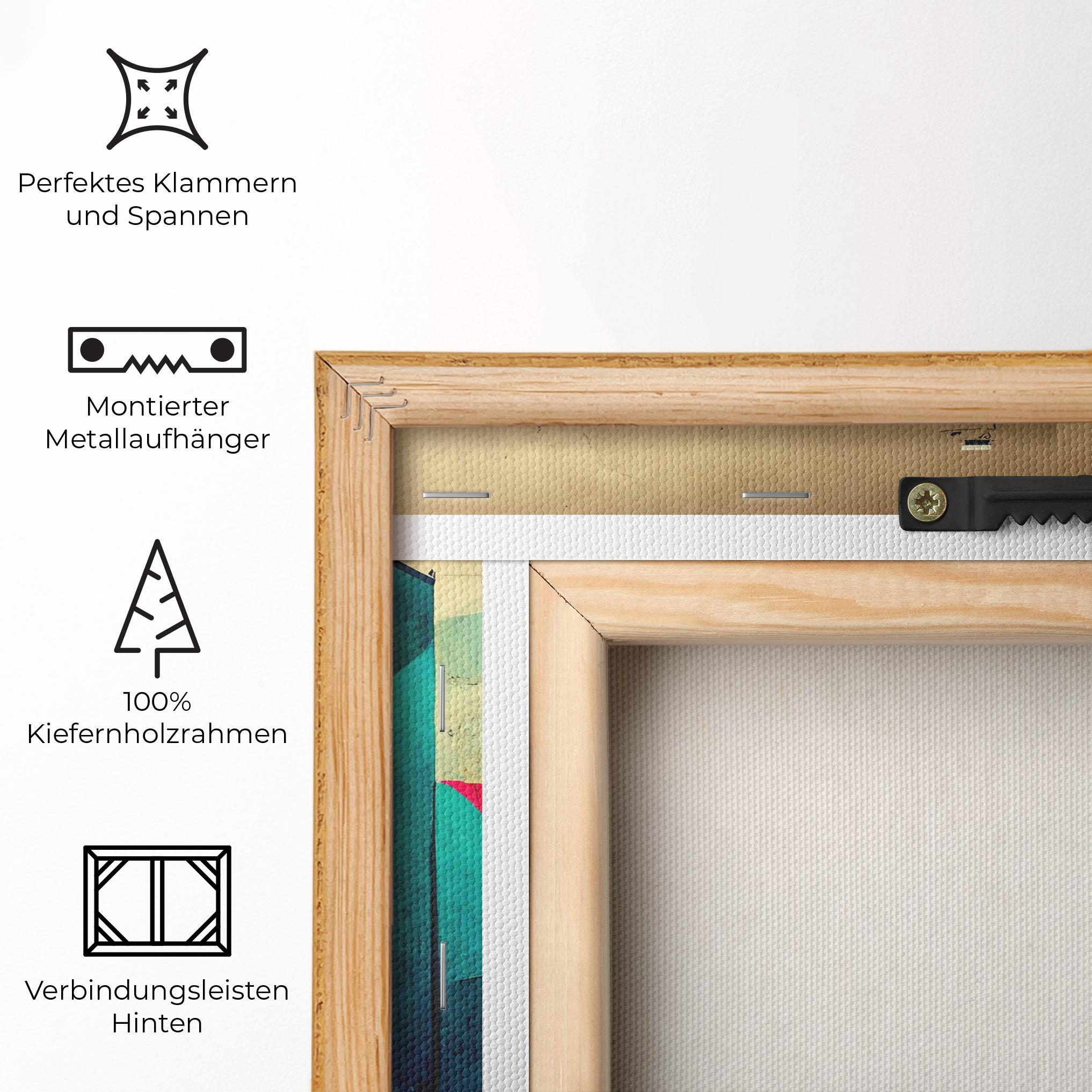 Leinwandbild Abstract City Color mockup 5