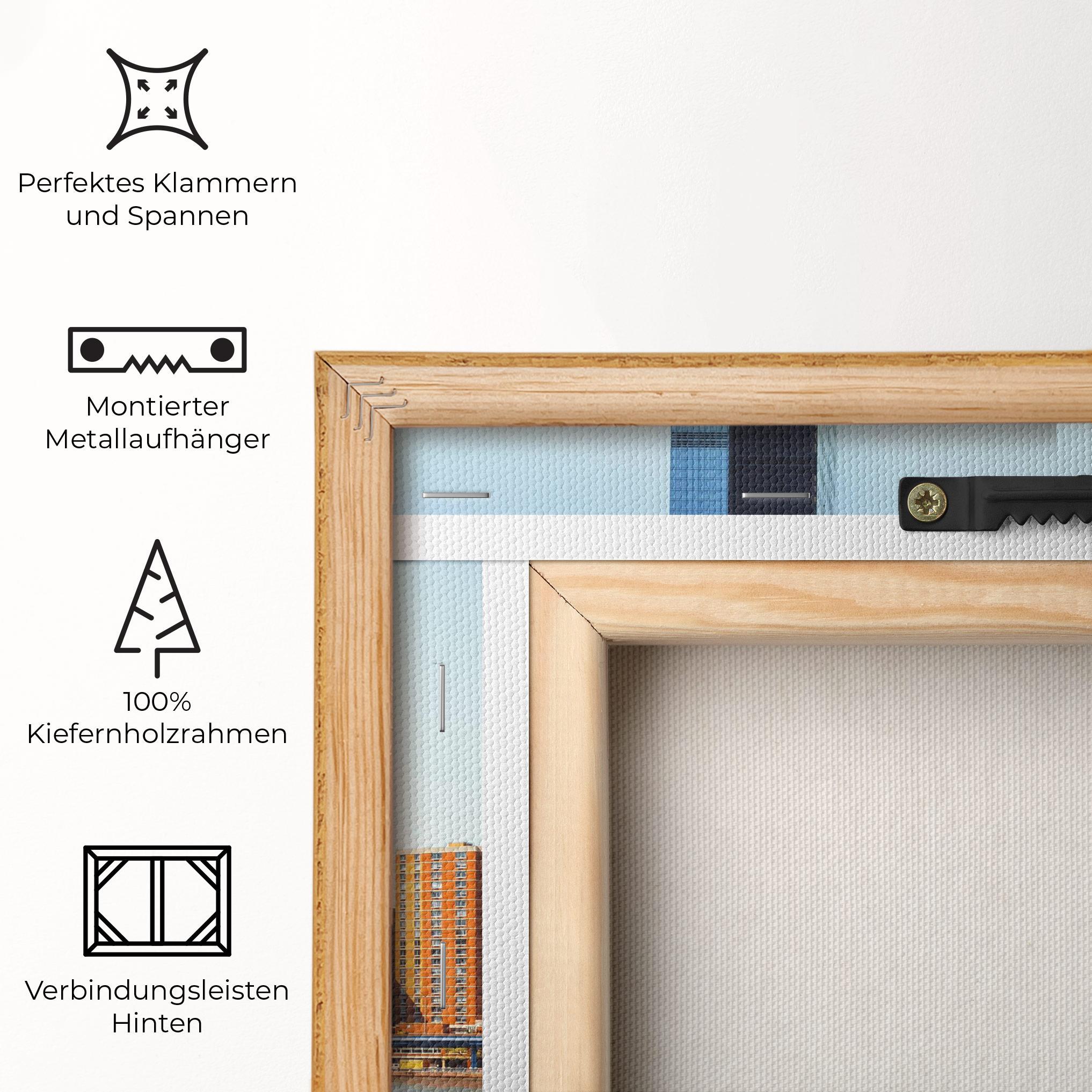 Leinwandbild Big City Bridge mockup 5