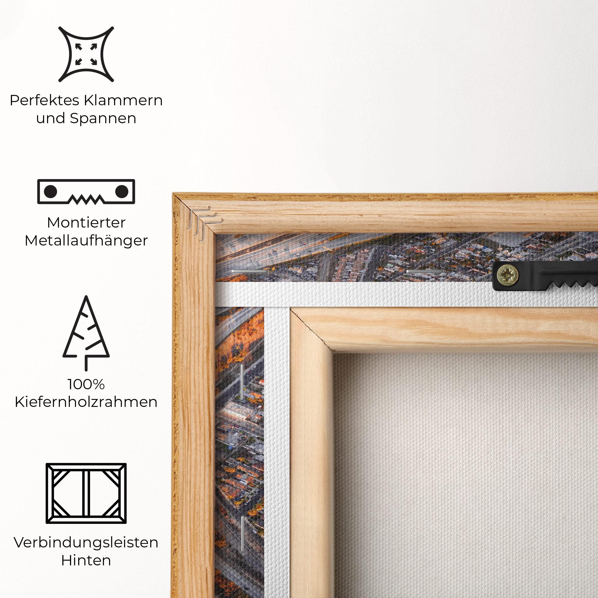 Leinwandbild Big Road City mockup 5