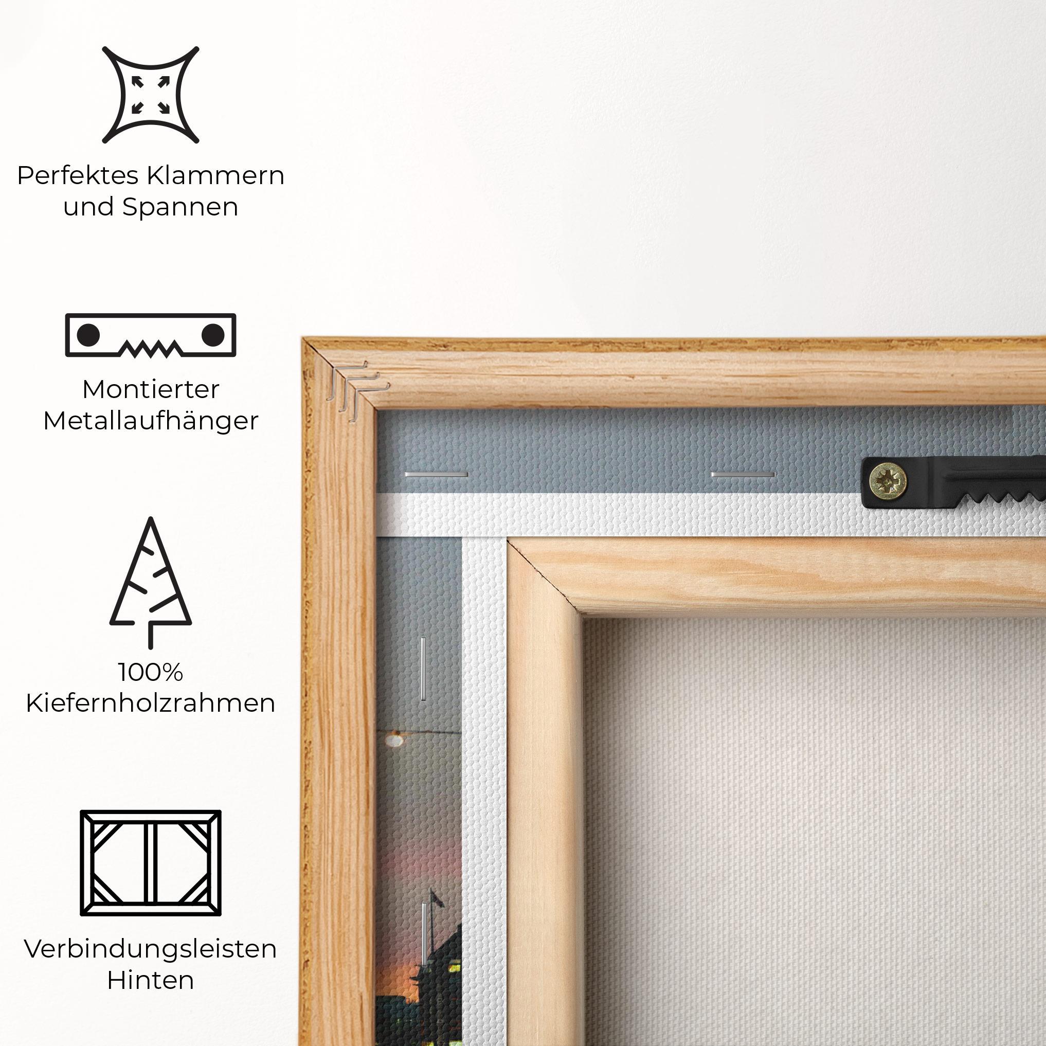 Leinwandbild Clock Lights mockup 5