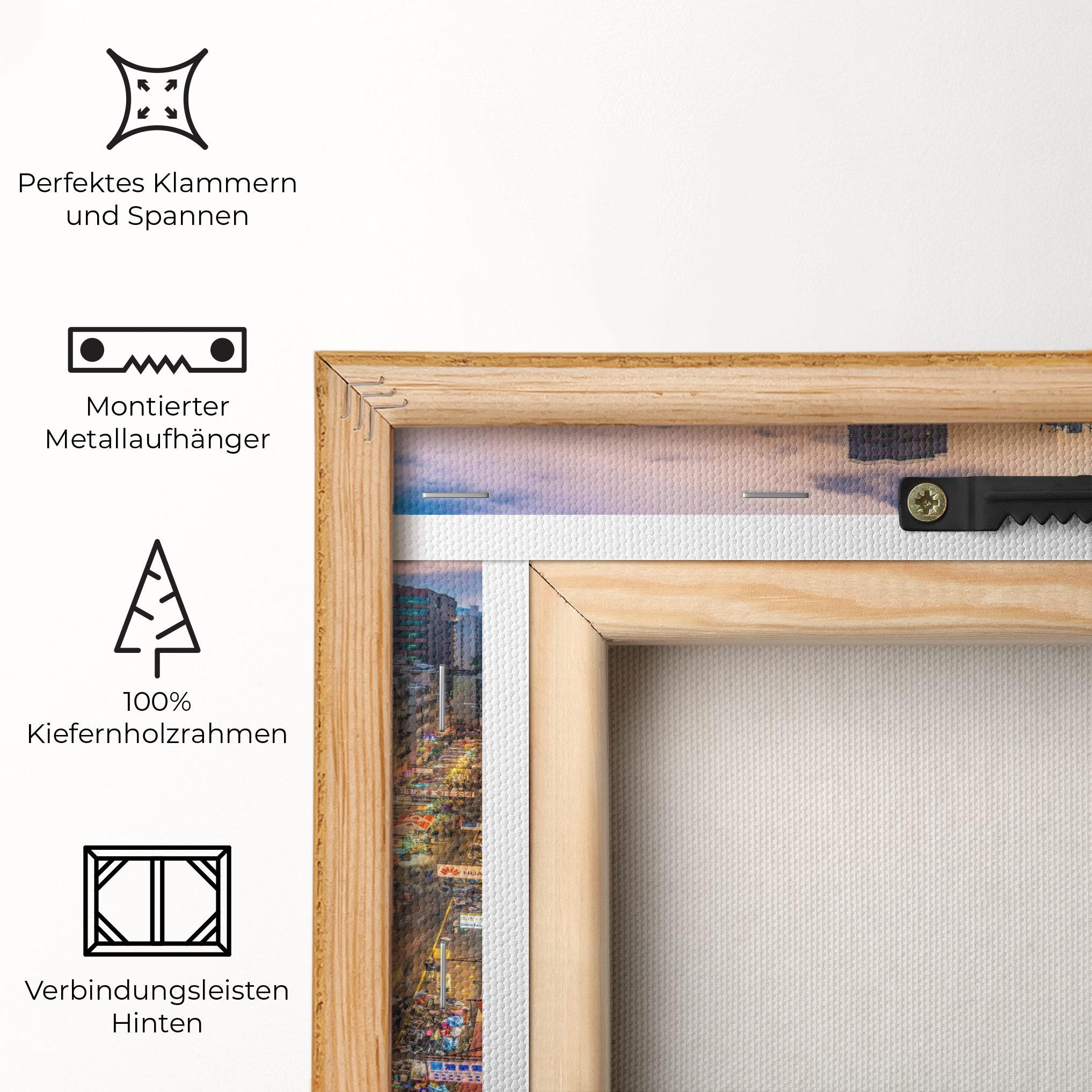 Leinwandbild Colorful Building mockup 5