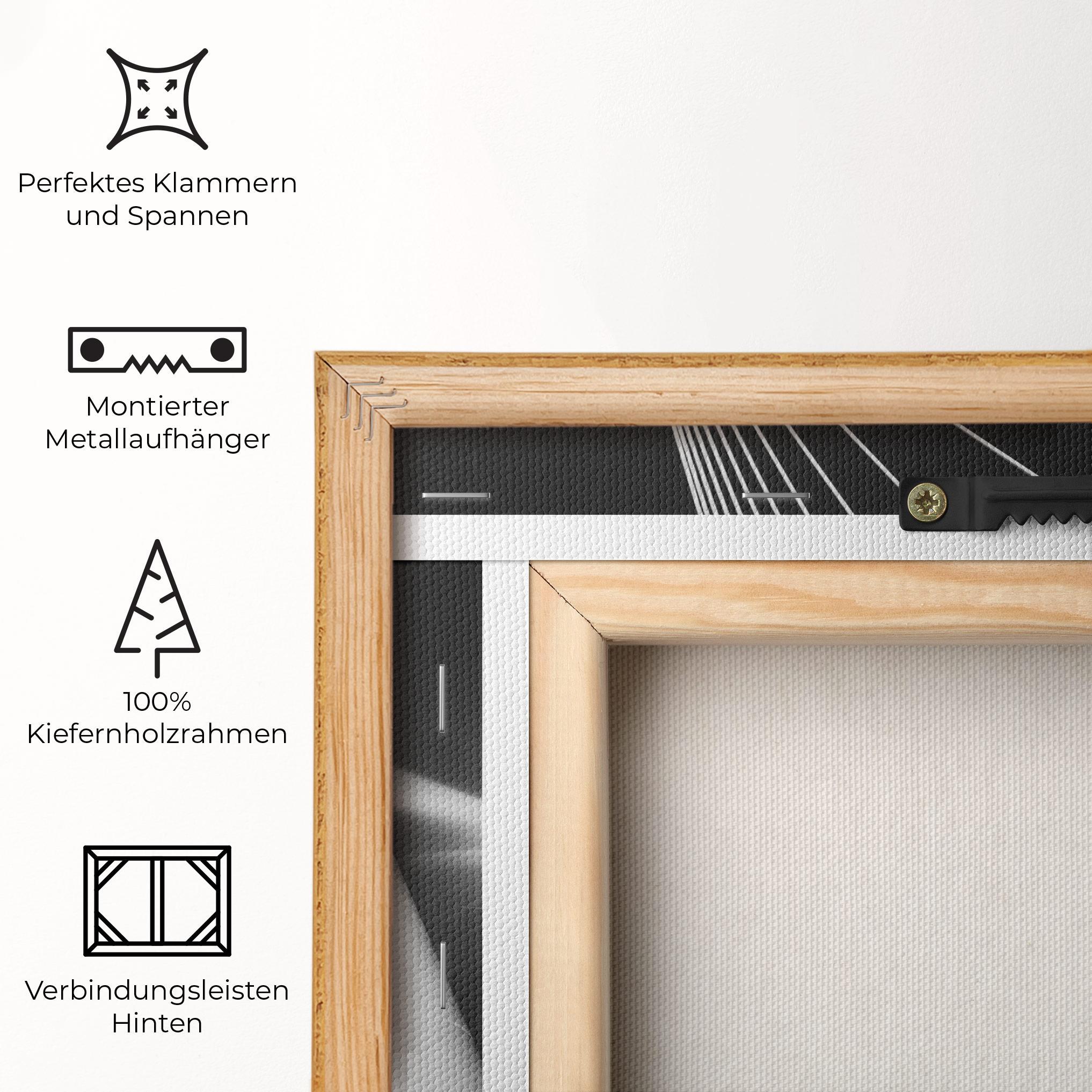 Leinwandbild White Glass Building mockup 5