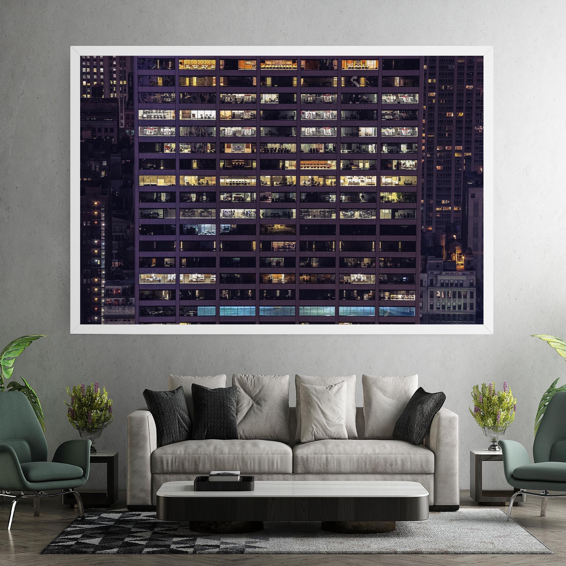 Leinwandbild Building Lights mockup 7