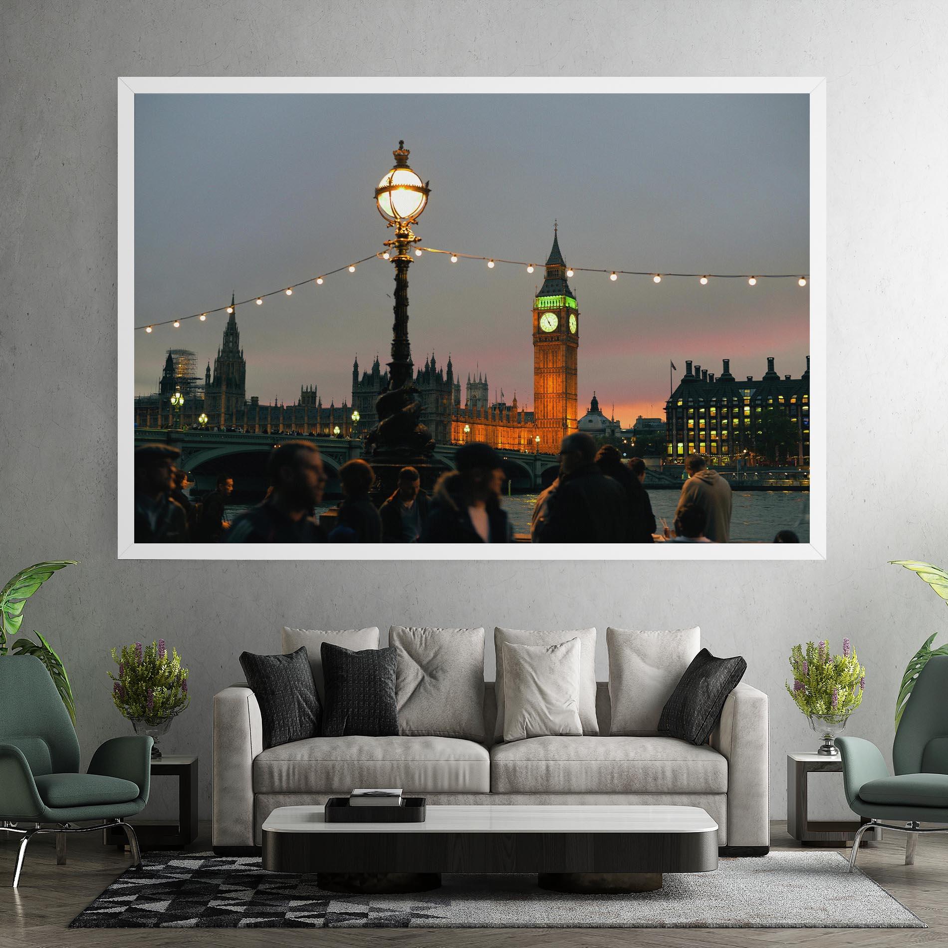 Leinwandbild Clock Lights mockup 7