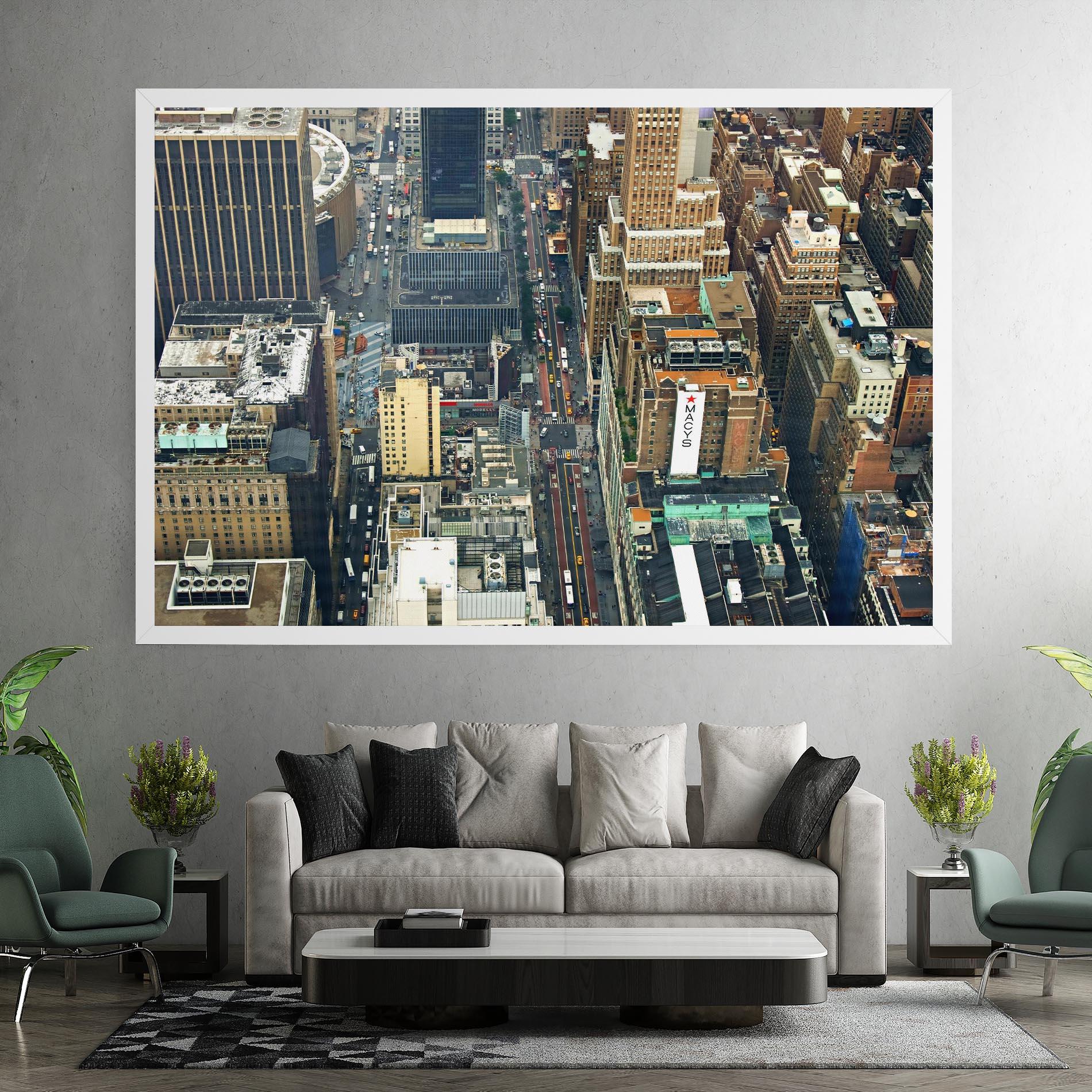 Leinwandbild Cream Tall Building mockup 7