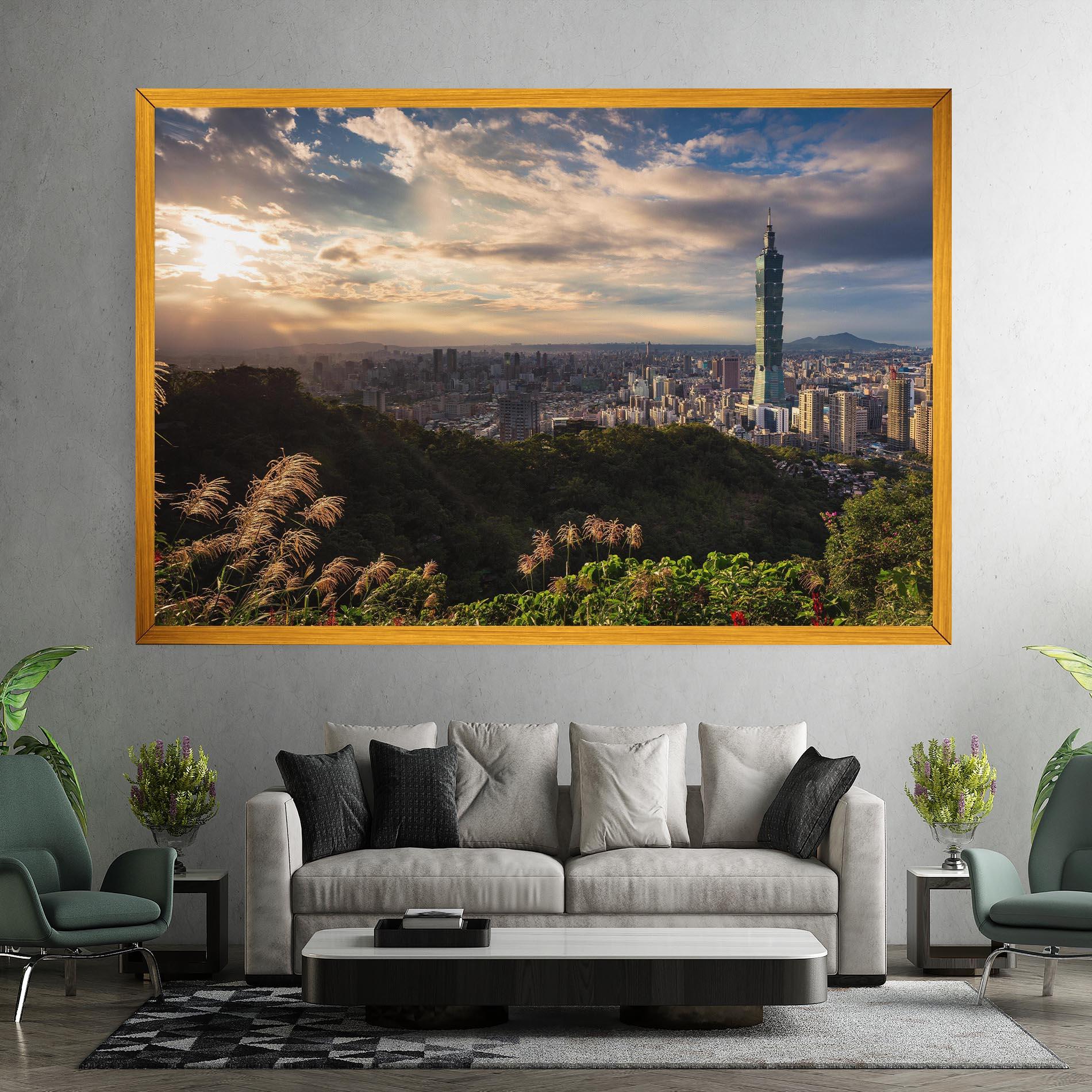 Leinwandbild Big Building Daylight mockup 7