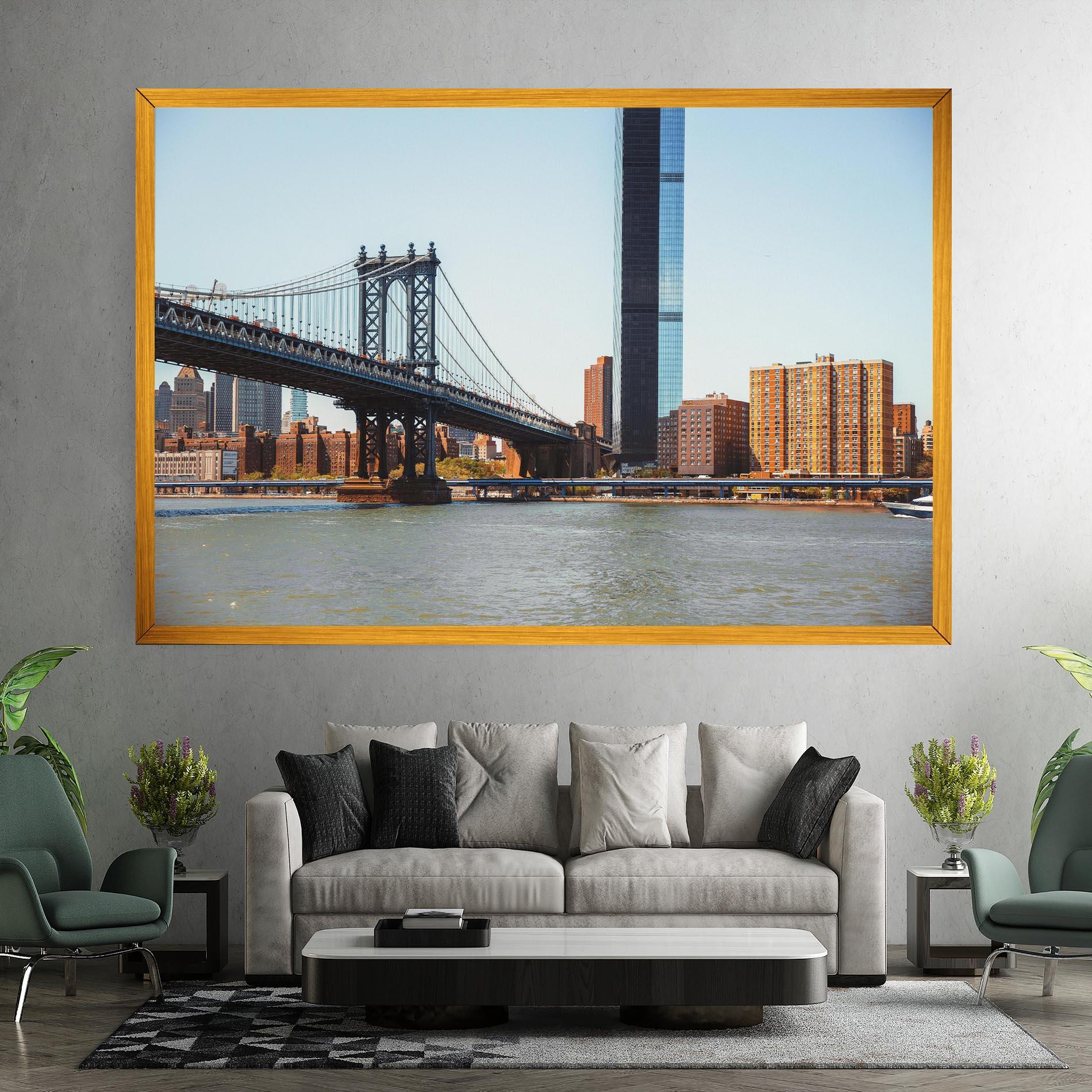 Leinwandbild Big City Bridge mockup 7