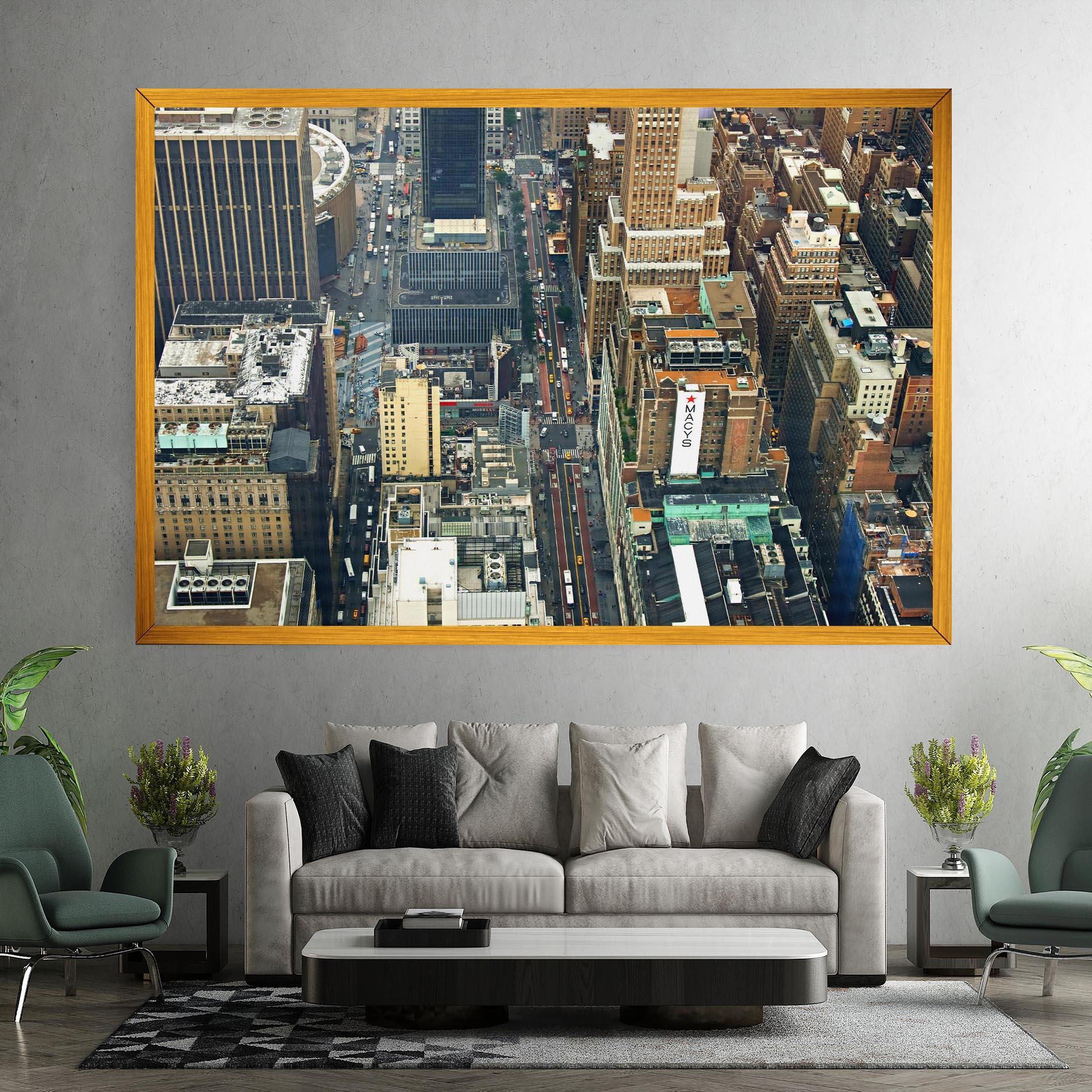 Leinwandbild Cream Tall Building mockup 7