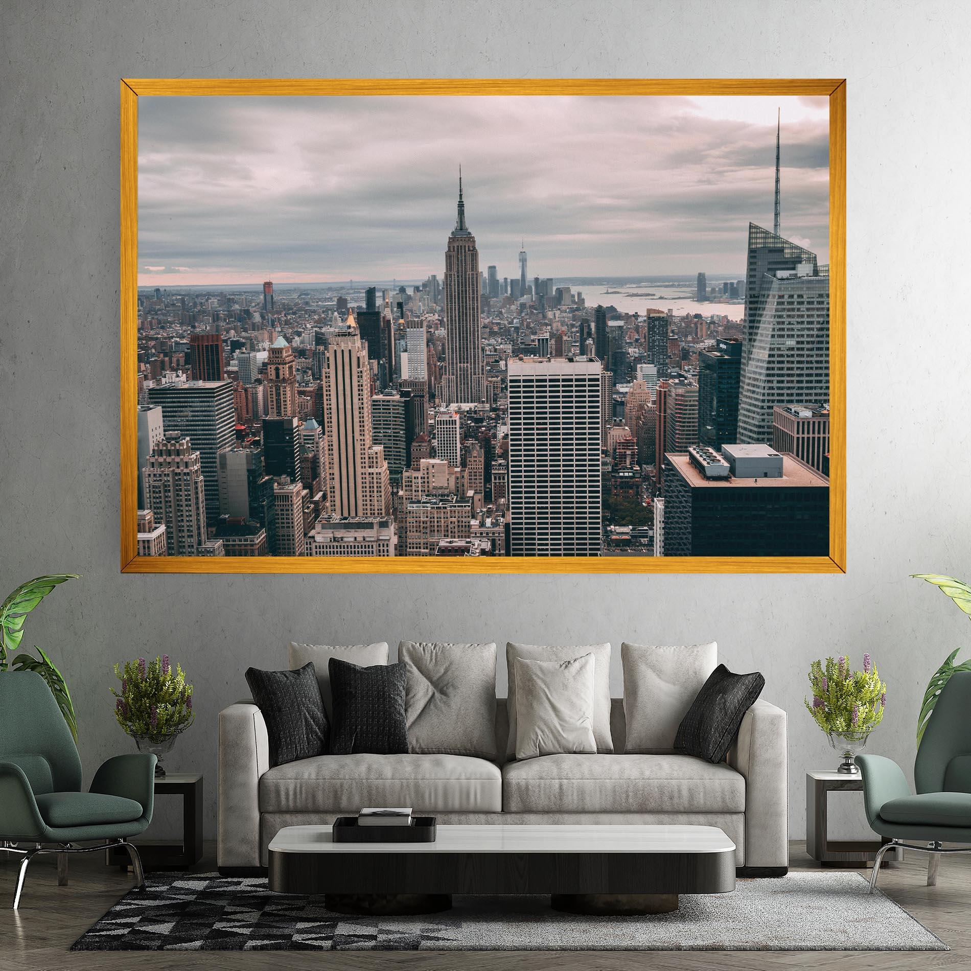 Leinwandbild High View Building mockup 7