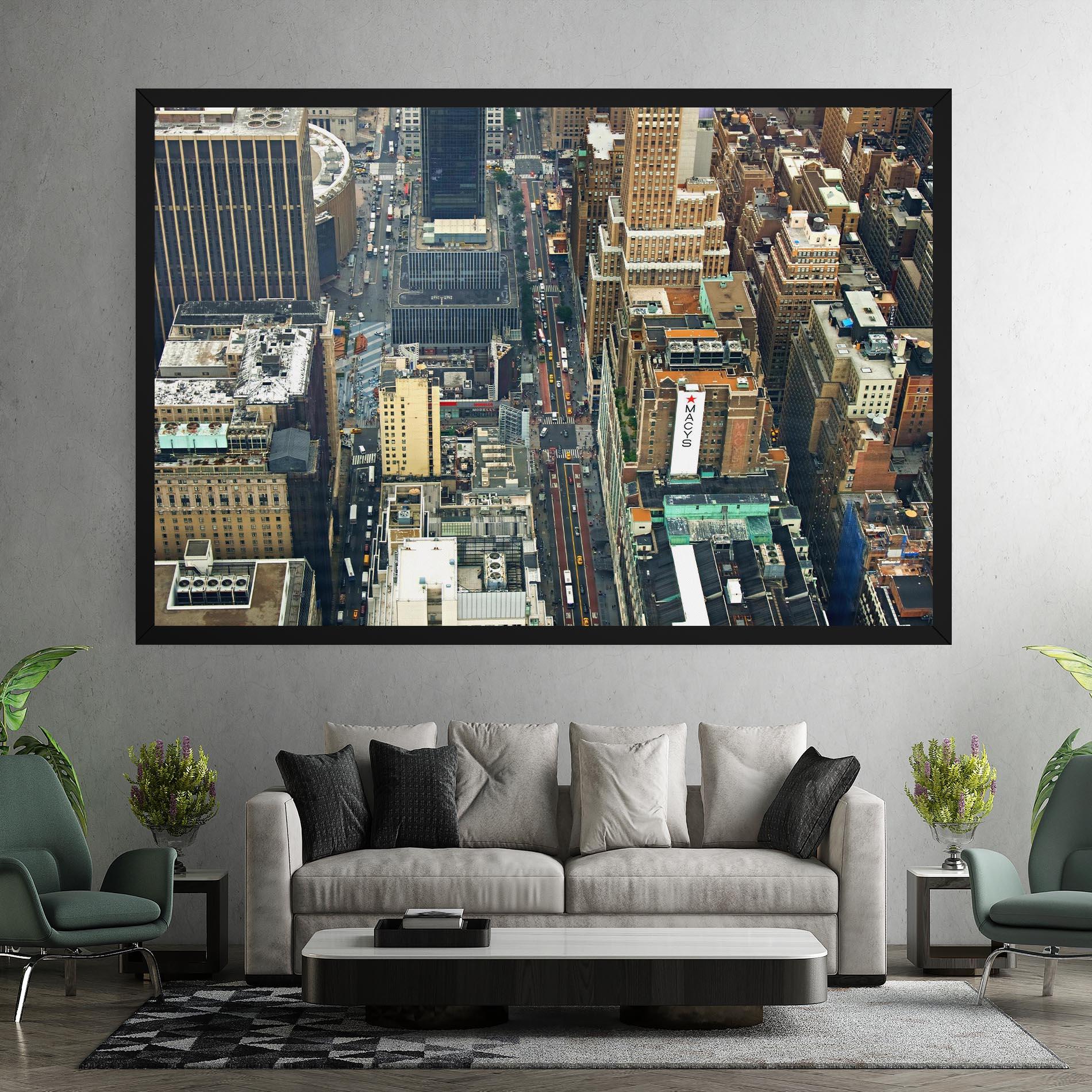 Leinwandbild Cream Tall Building mockup 7