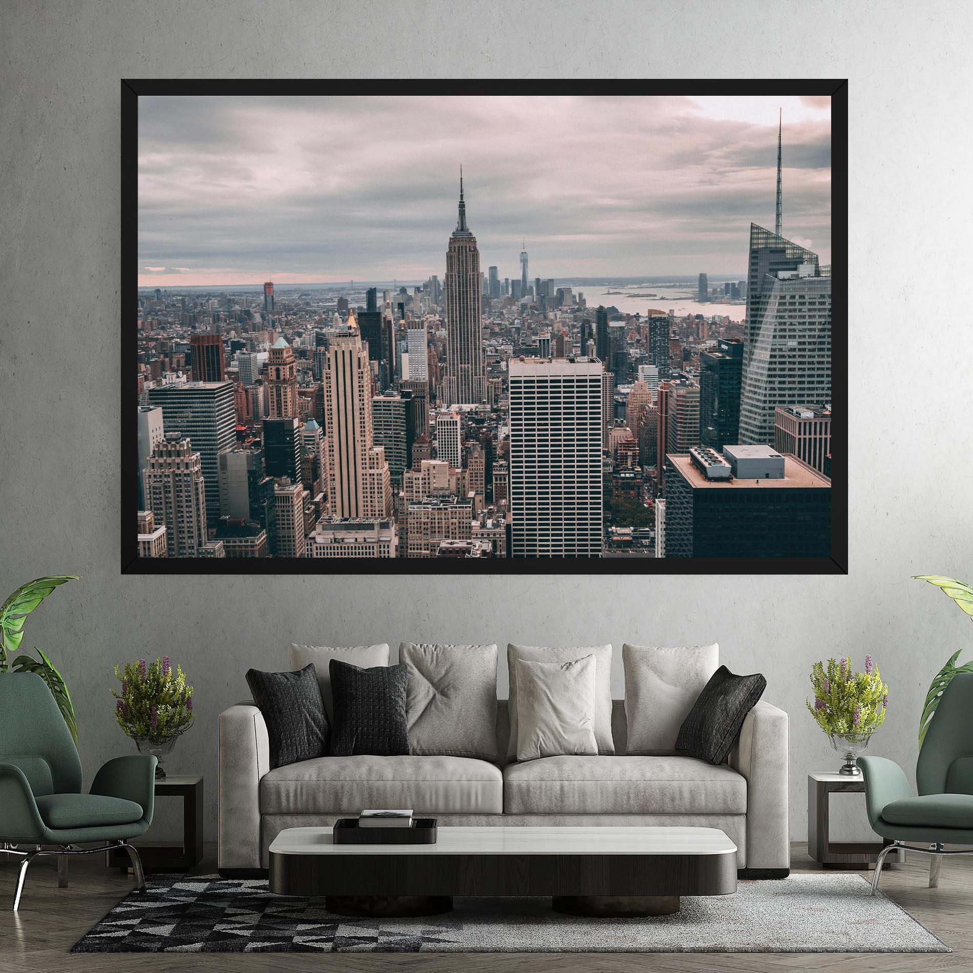 Leinwandbild High View Building mockup 7