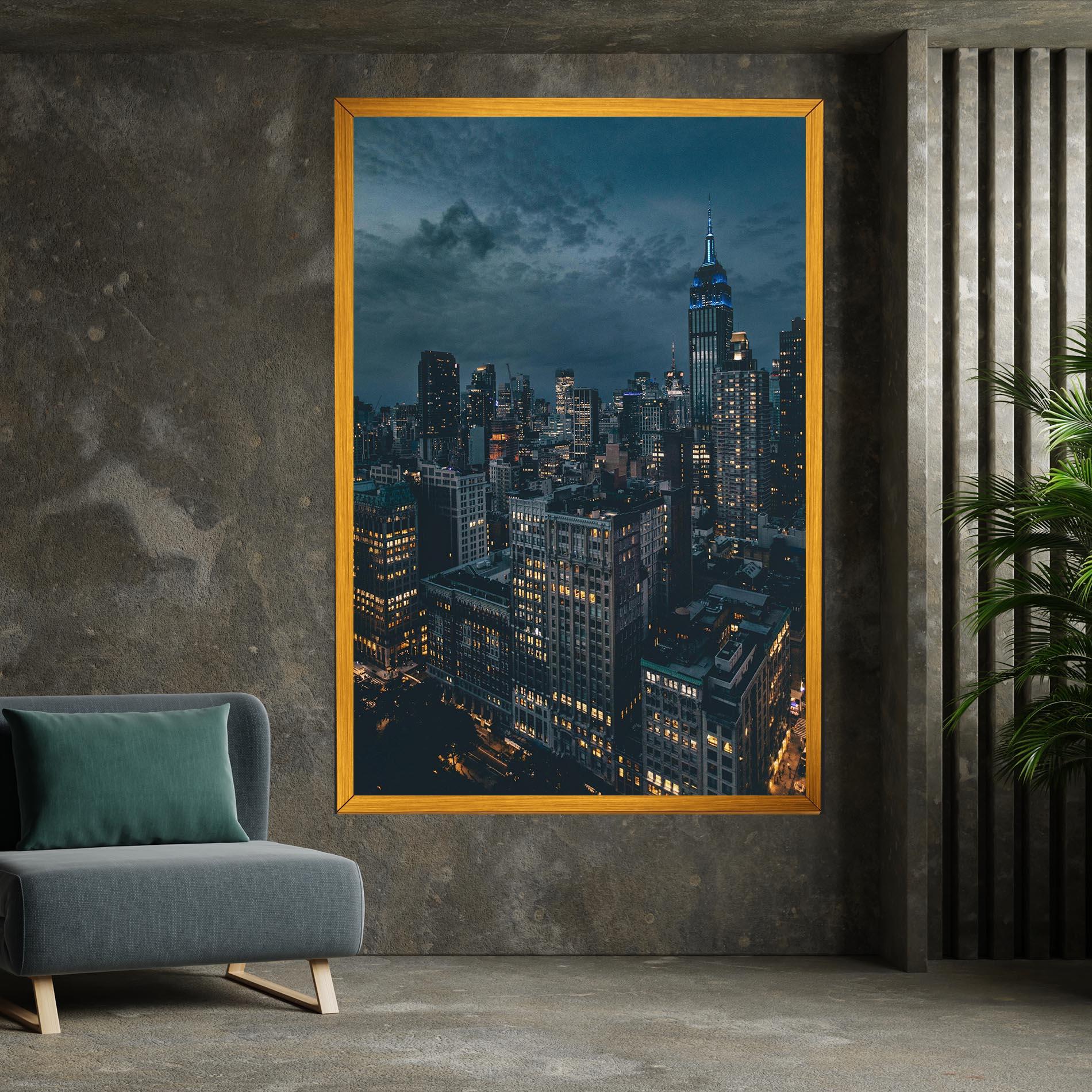 Leinwandbild City Night mockup 7