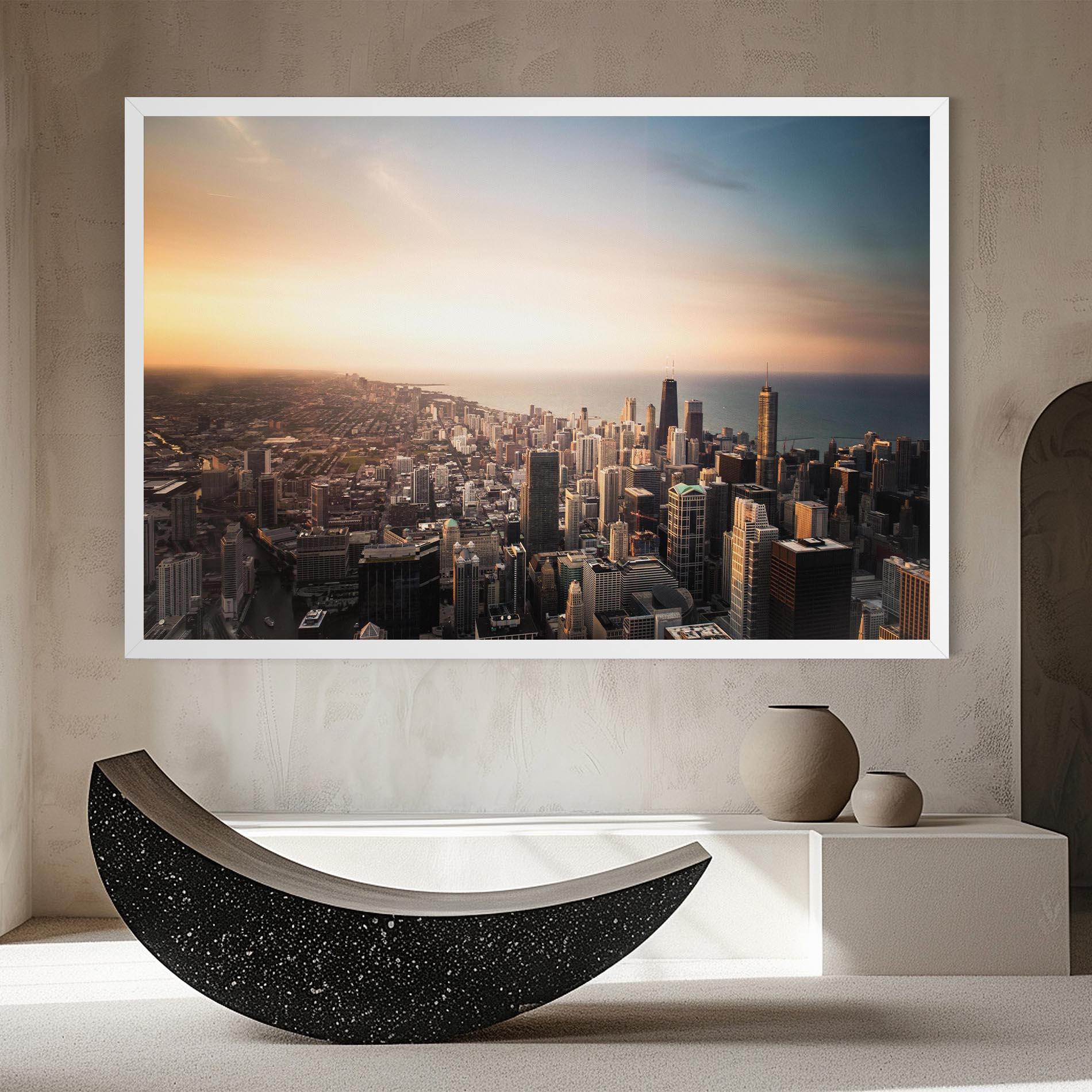 Leinwandbild City Buildings mockup 8