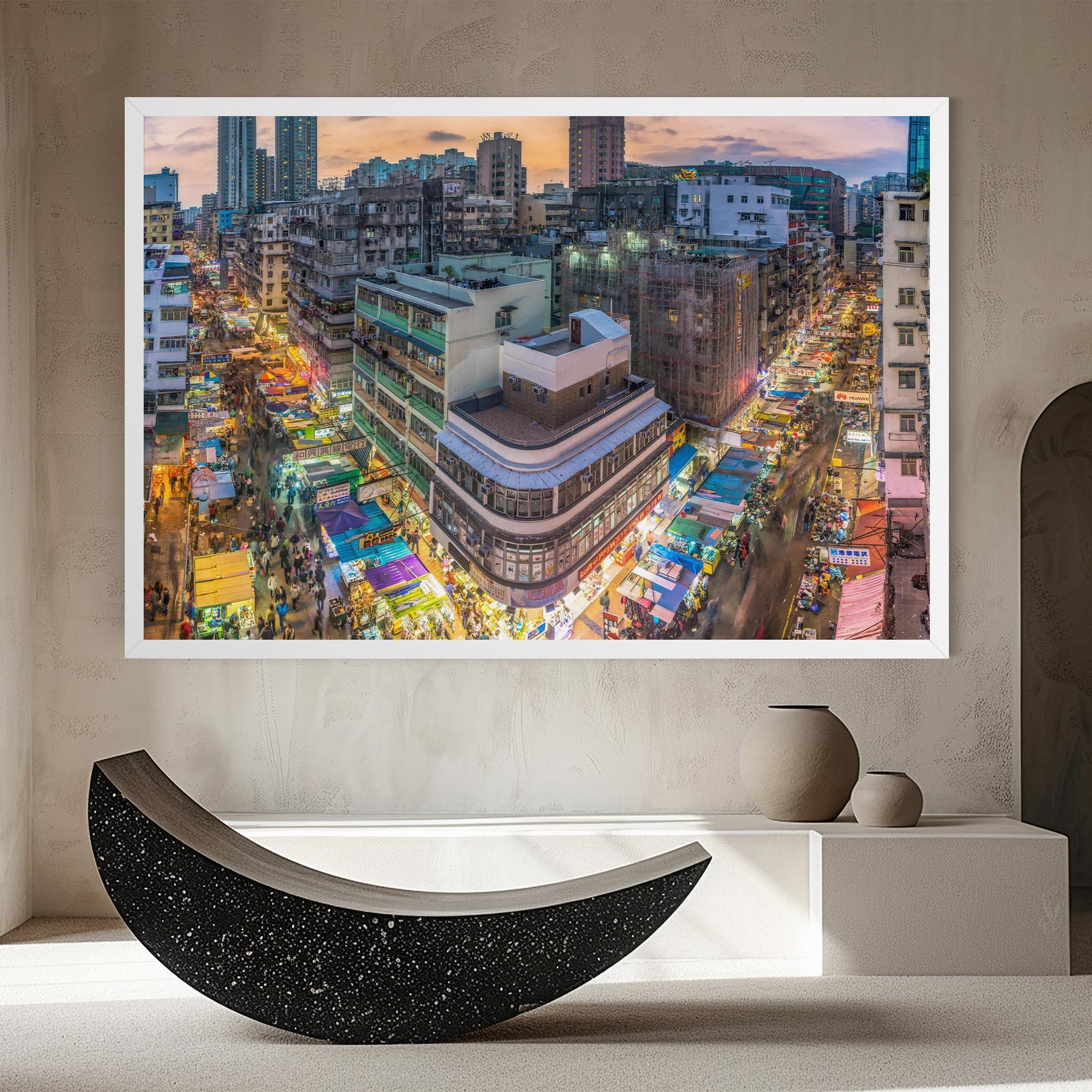 Leinwandbild Colorful Building mockup 8