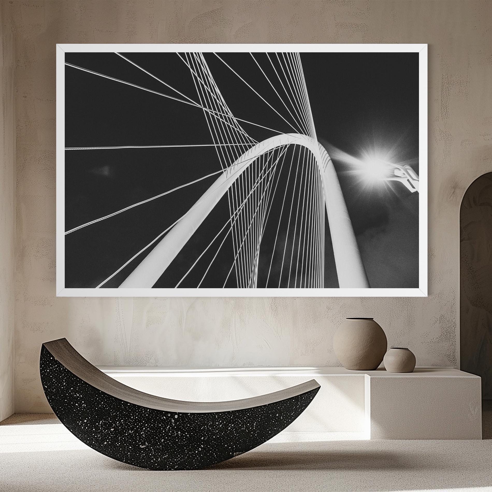 Leinwandbild White Glass Building mockup 8