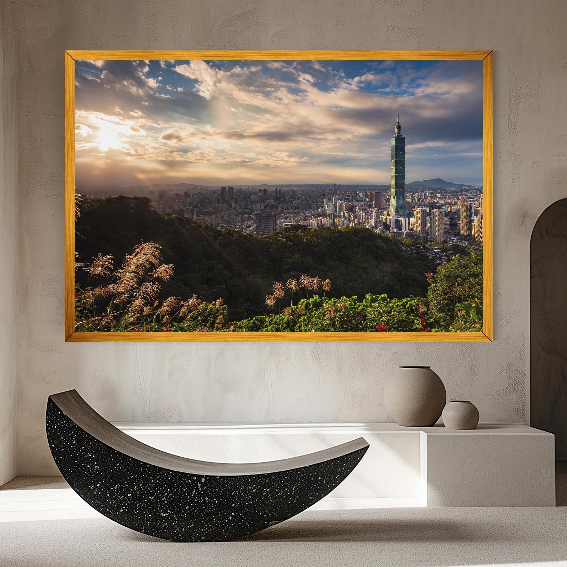 Leinwandbild Big Building Daylight mockup 8