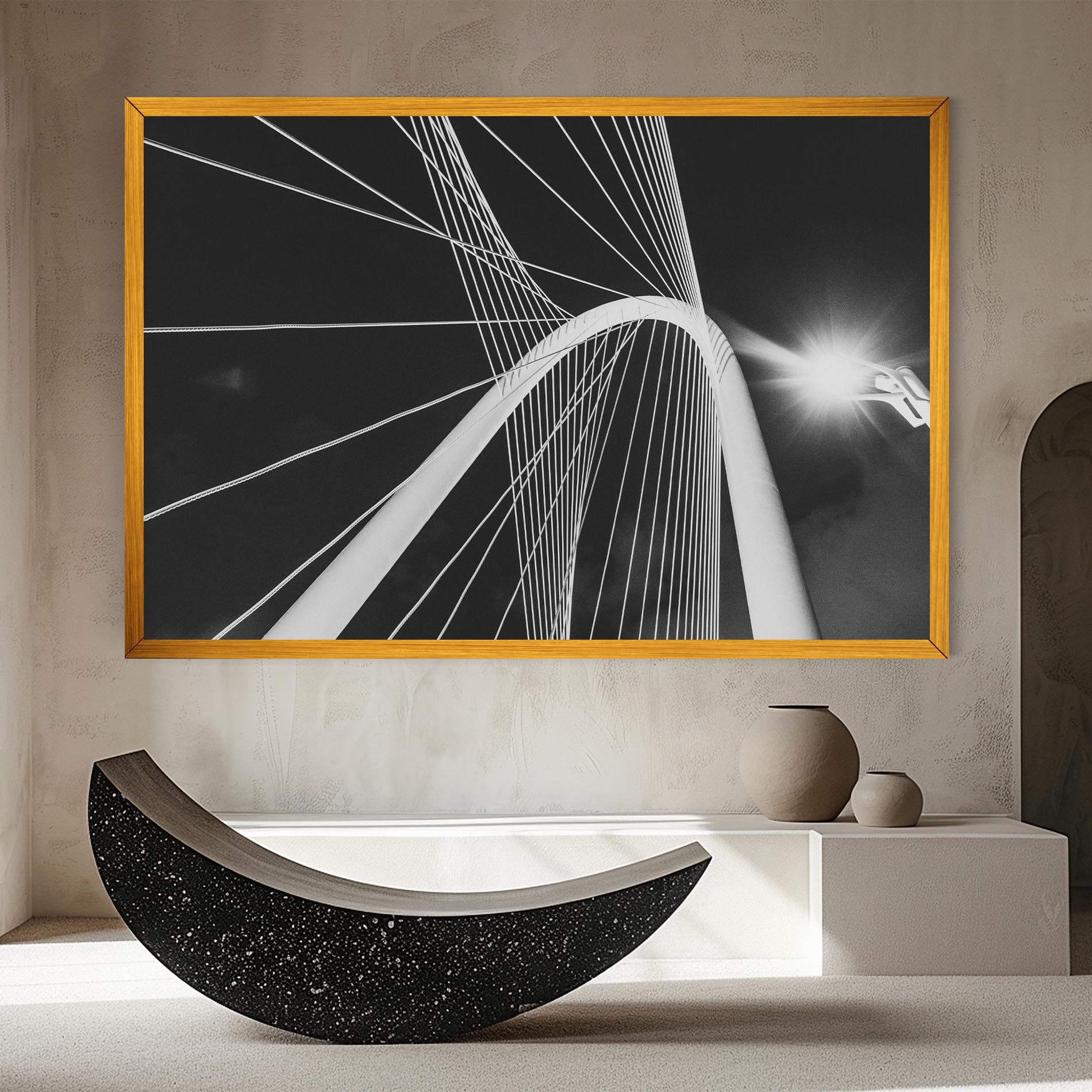 Leinwandbild White Glass Building mockup 8