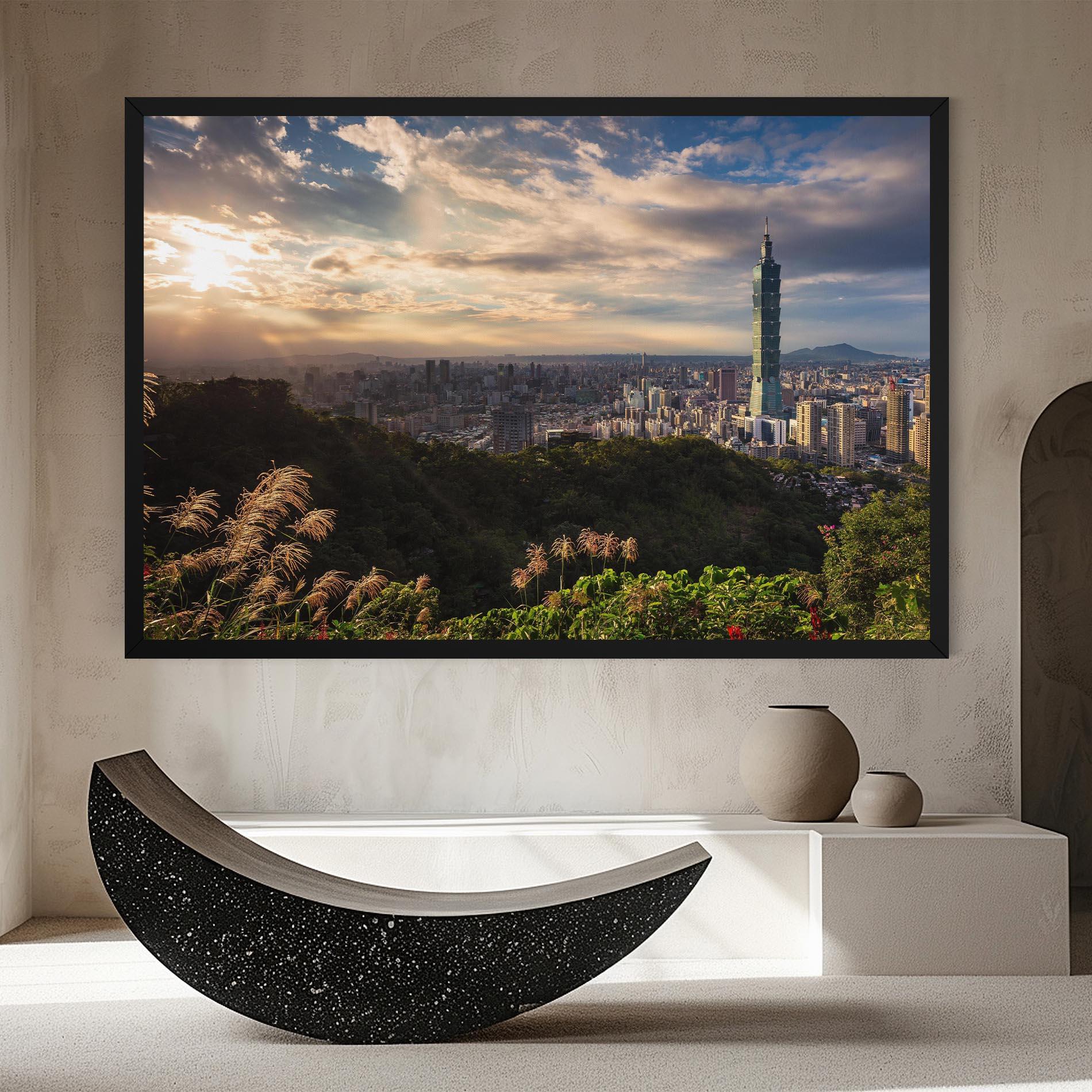 Leinwandbild Big Building Daylight mockup 8