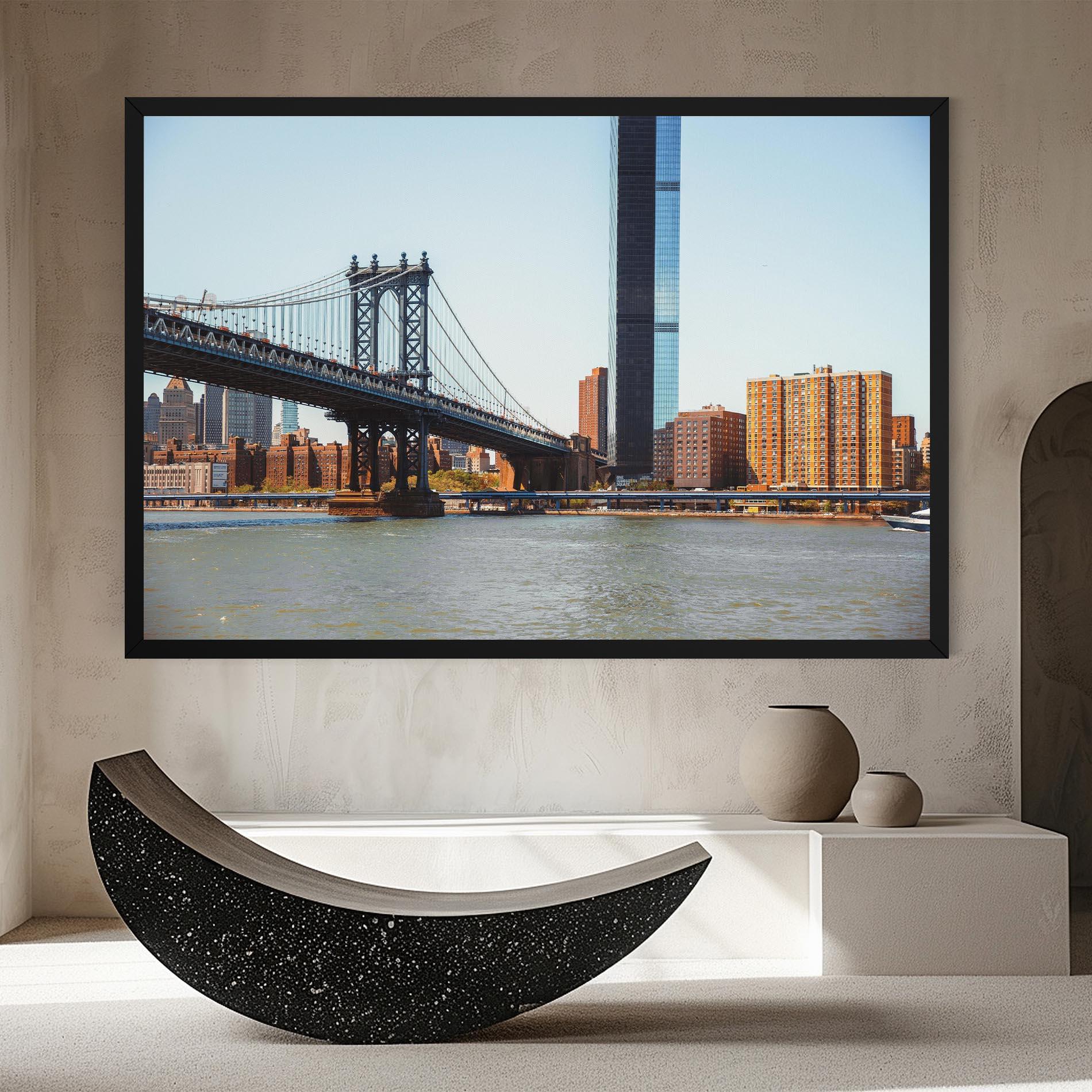 Leinwandbild Big City Bridge mockup 8