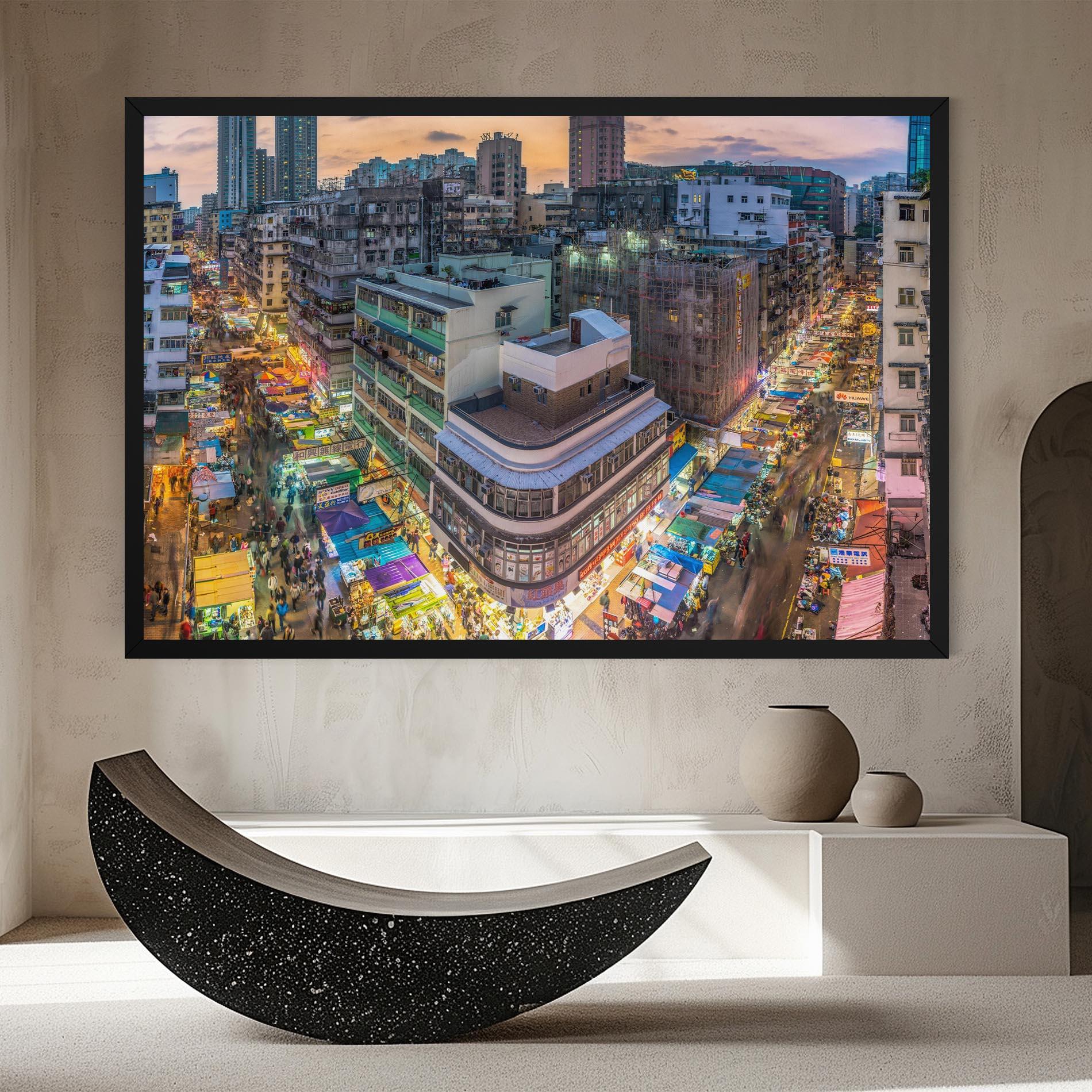 Leinwandbild Colorful Building mockup 8