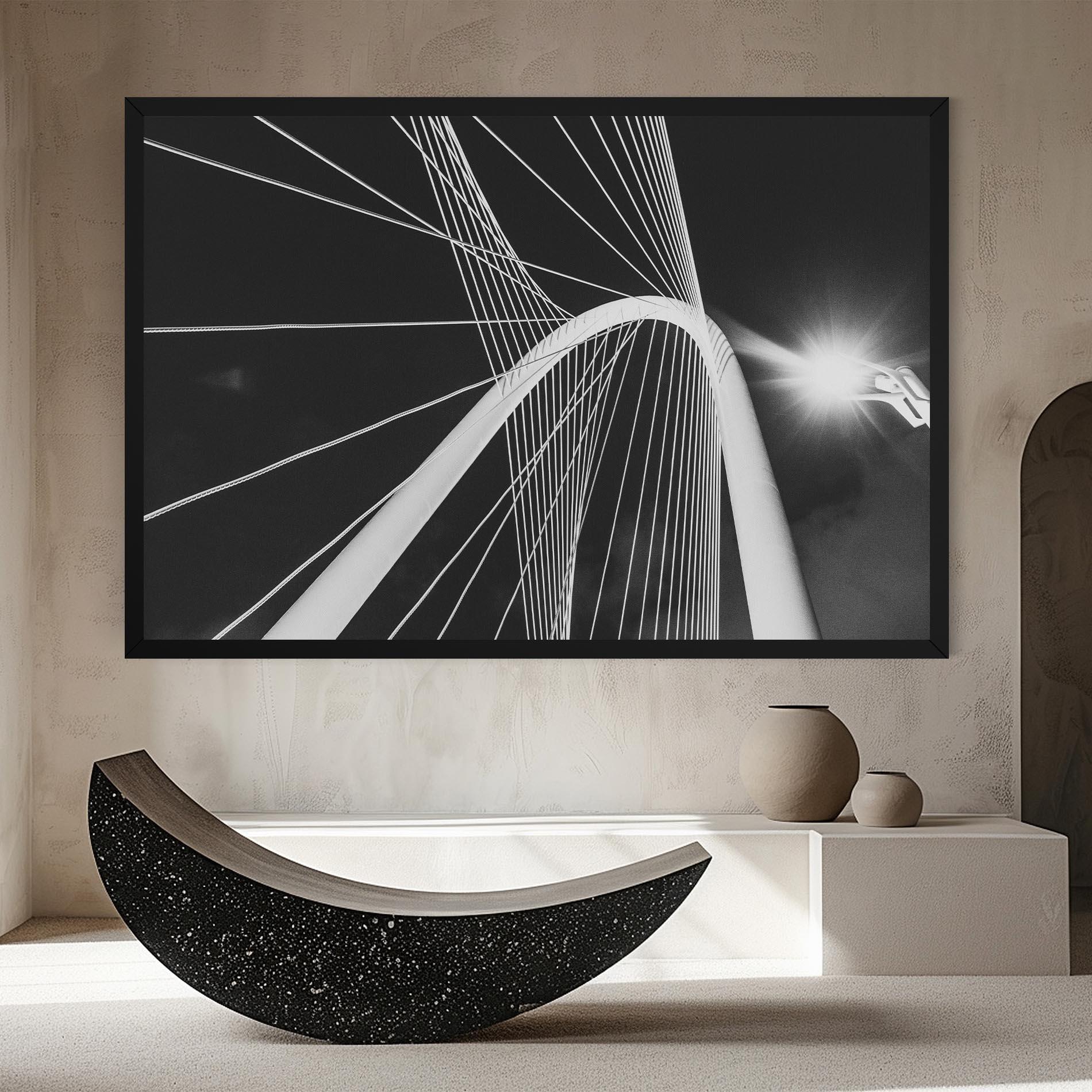 Leinwandbild White Glass Building mockup 8