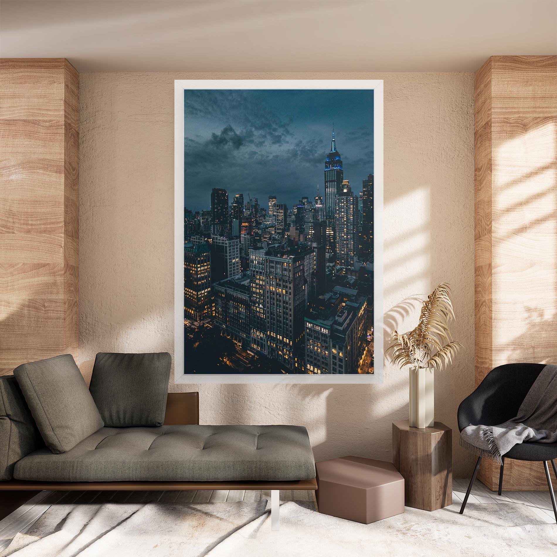 Leinwandbild City Night mockup 8