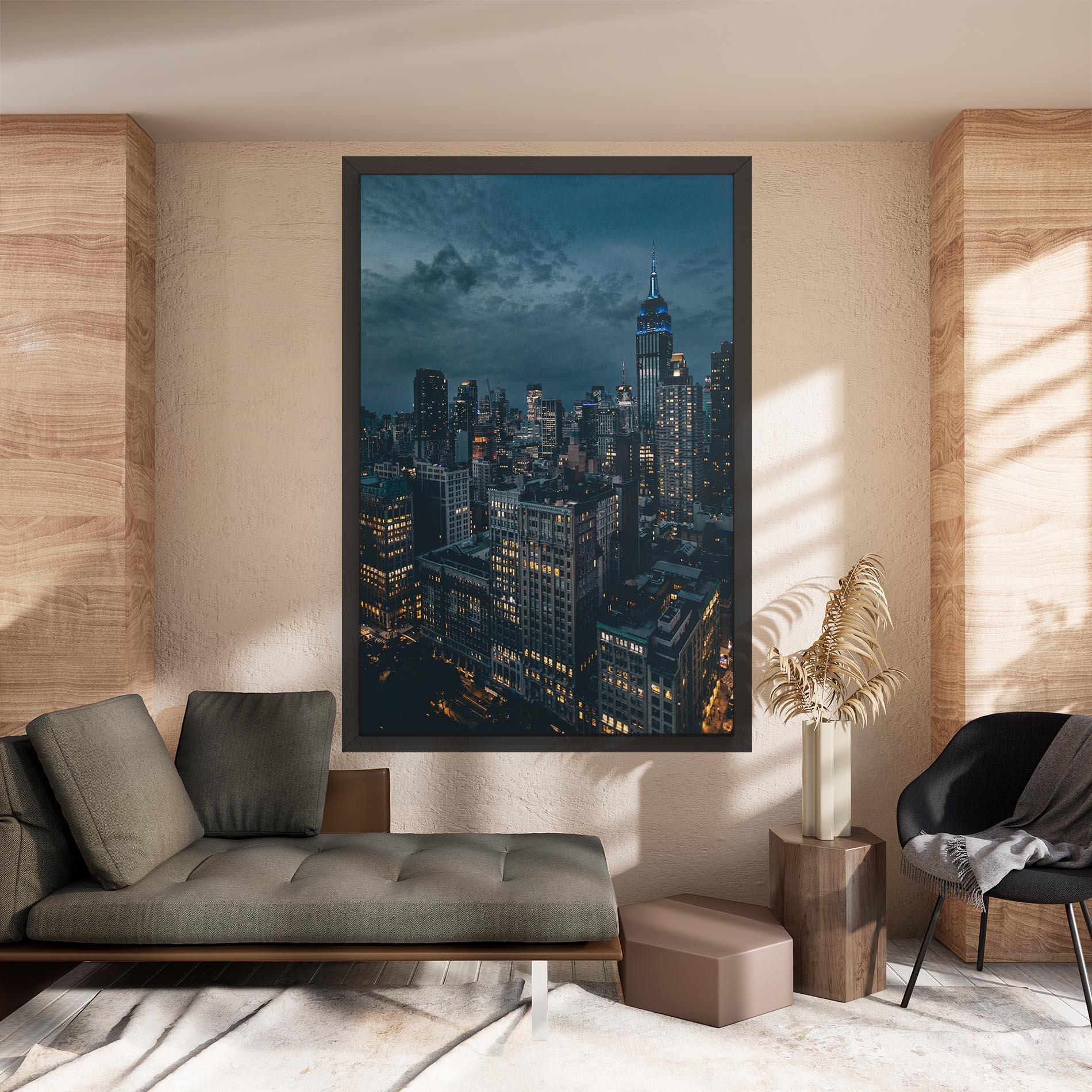 Leinwandbild City Night mockup 8