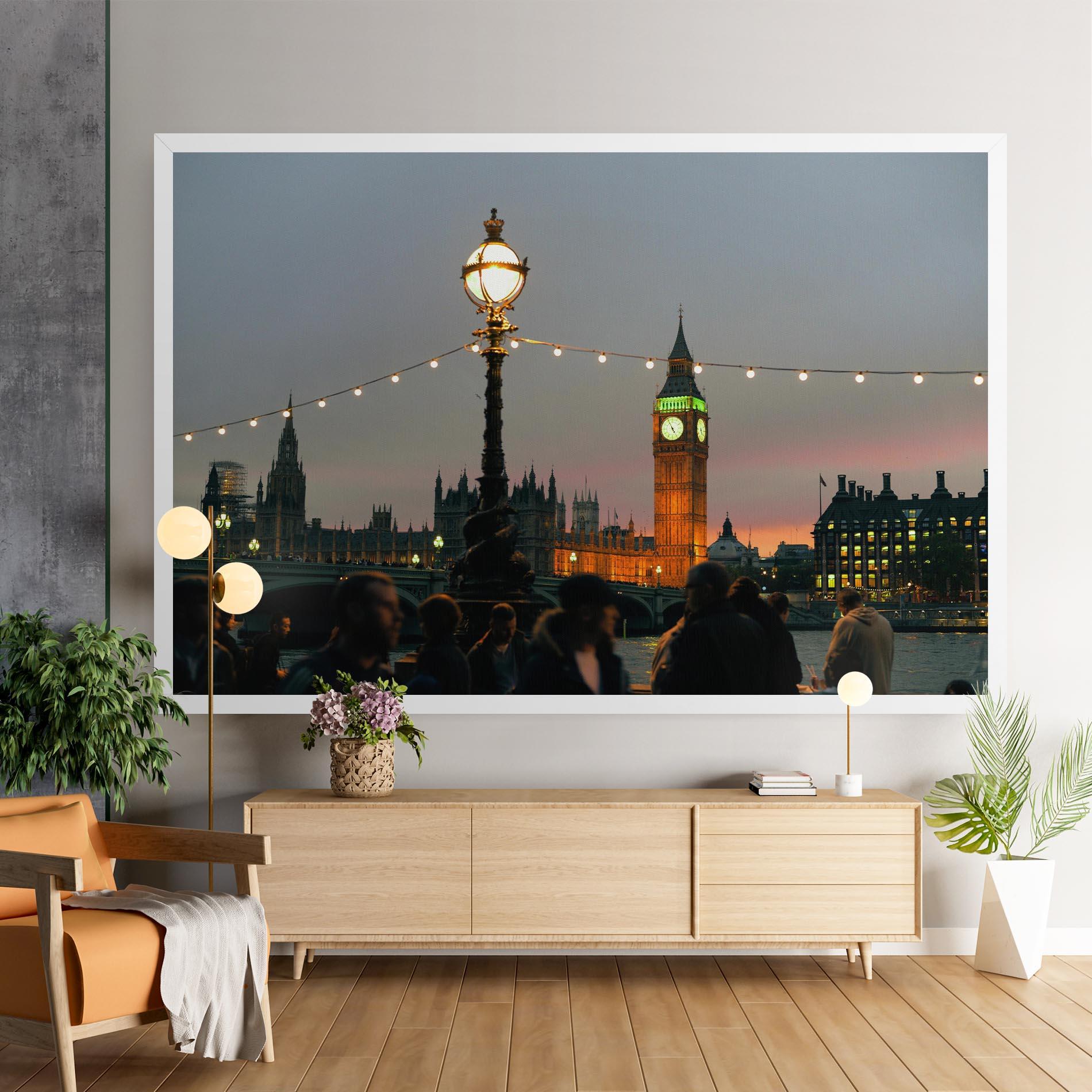 Leinwandbild Clock Lights mockup 9