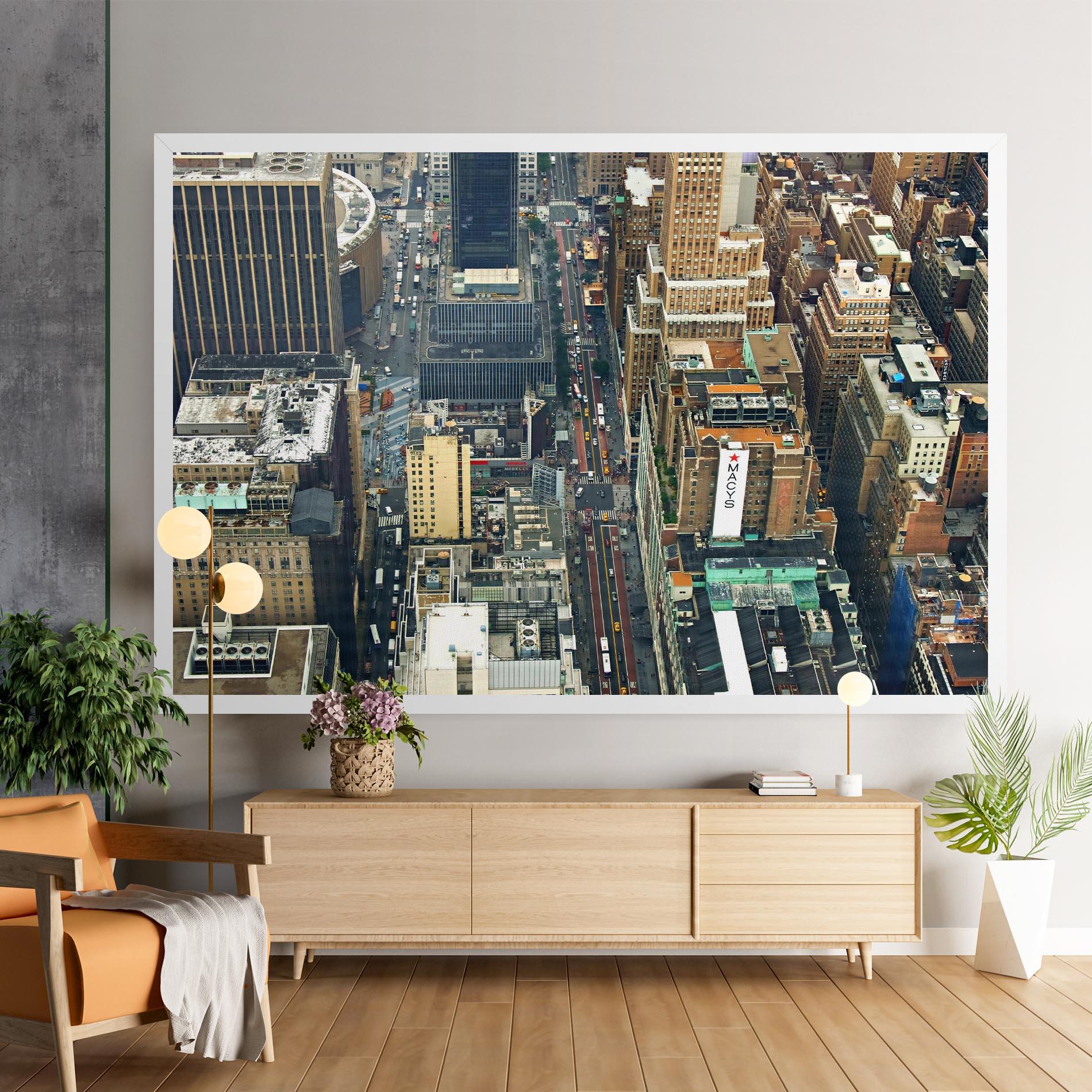 Leinwandbild Cream Tall Building mockup 9