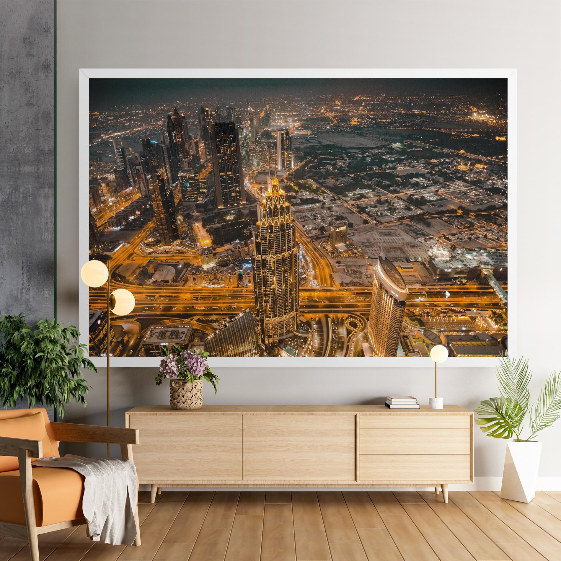 Leinwandbild Dubai Lights mockup 9