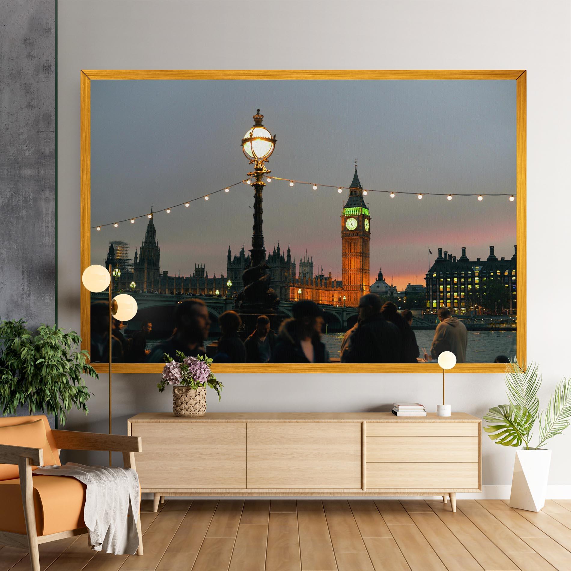 Leinwandbild Clock Lights mockup 9