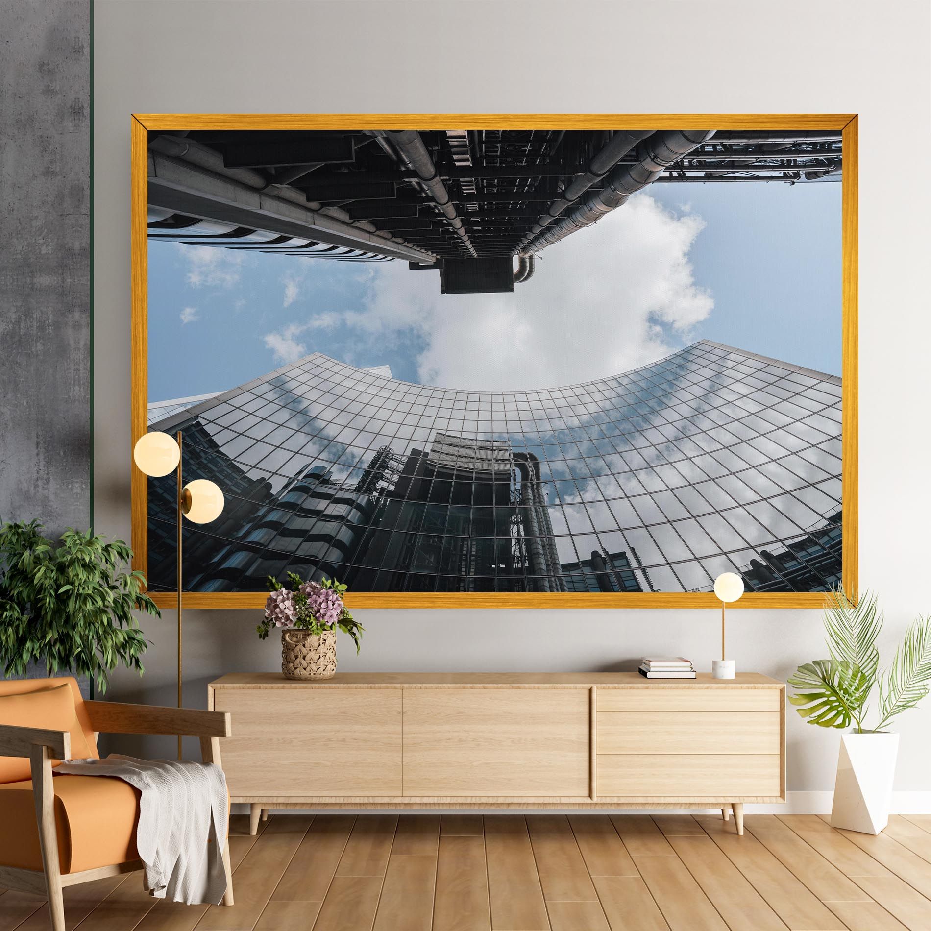 Cloud Big Building mockup 9