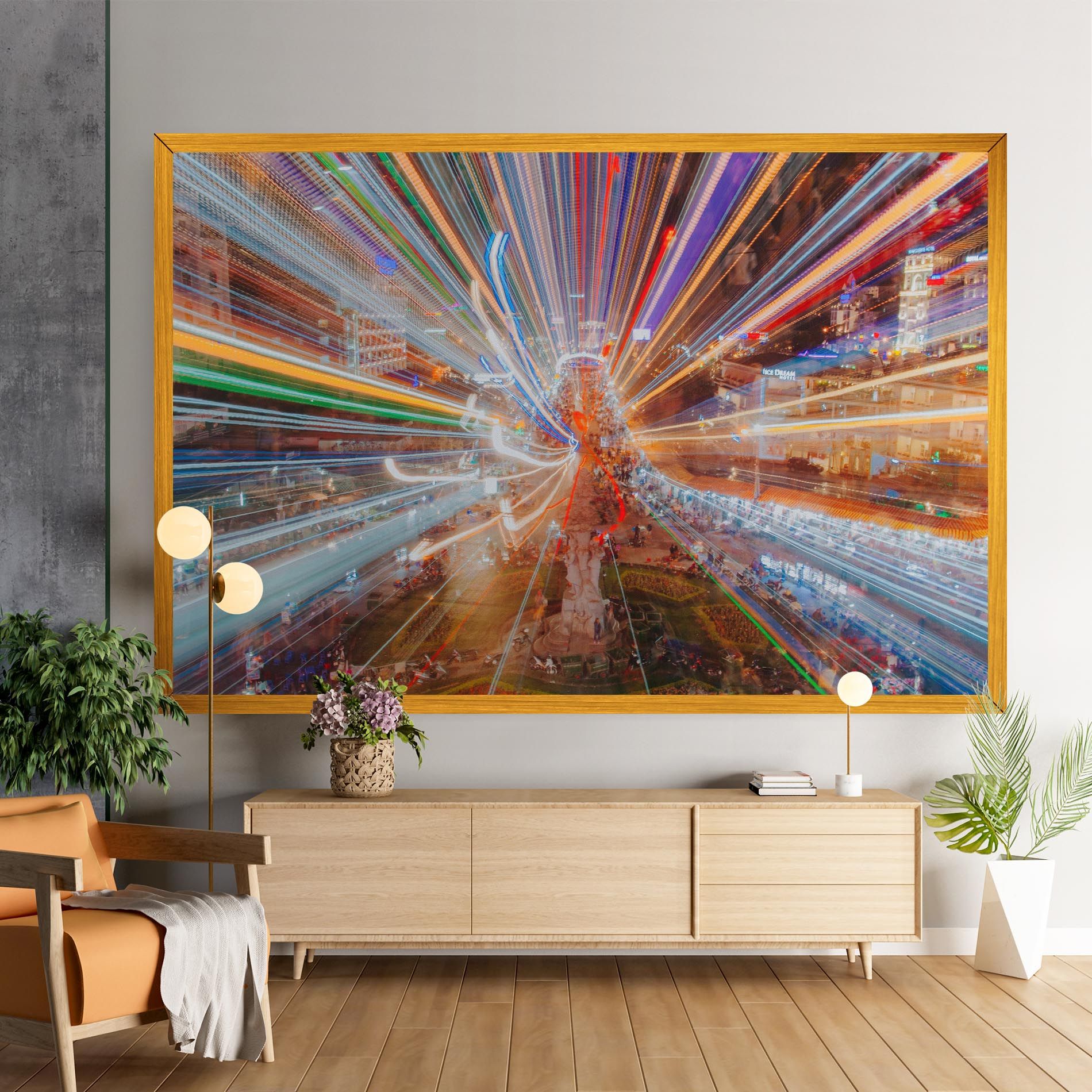 Colorful Light City mockup 9