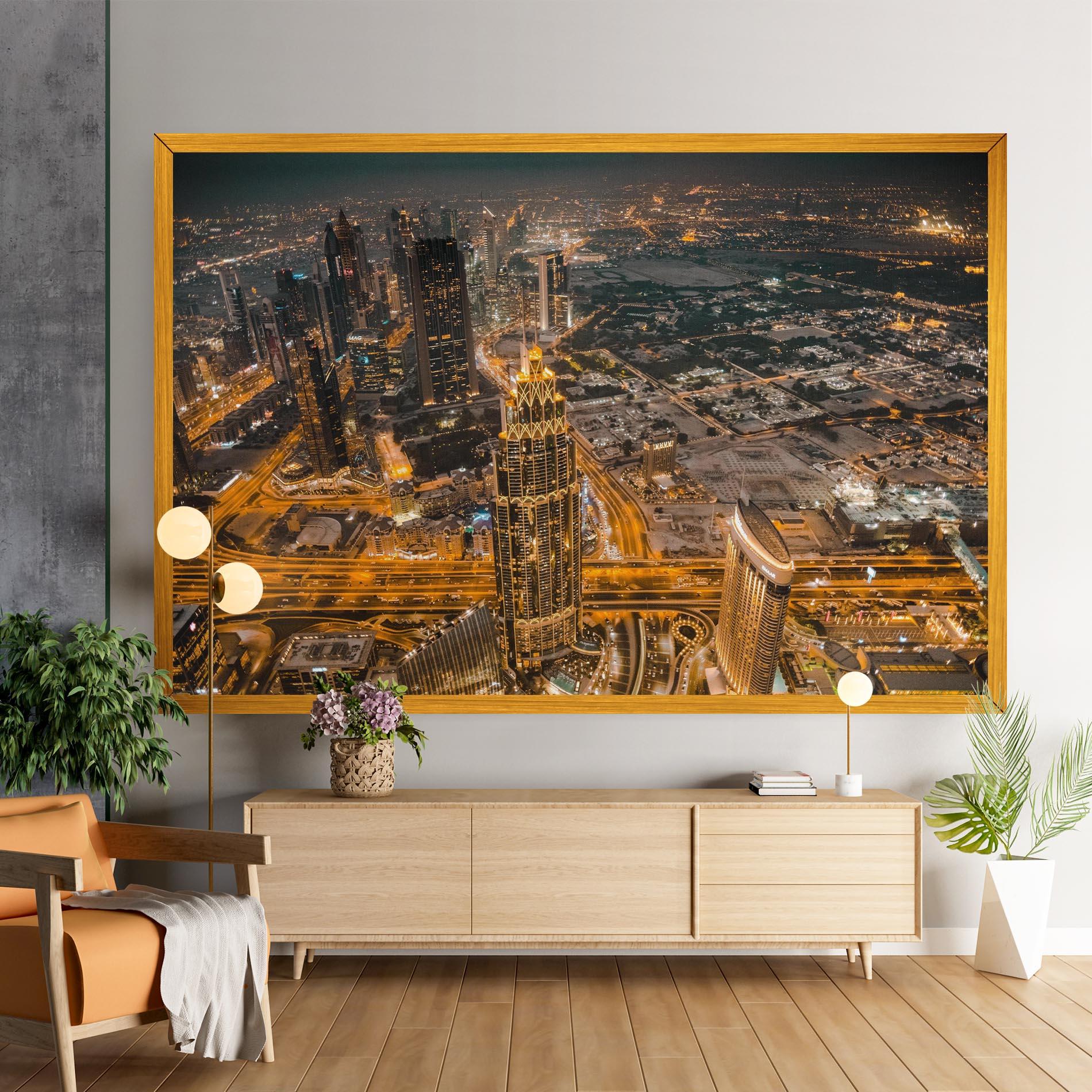 Leinwandbild Dubai Lights mockup 9