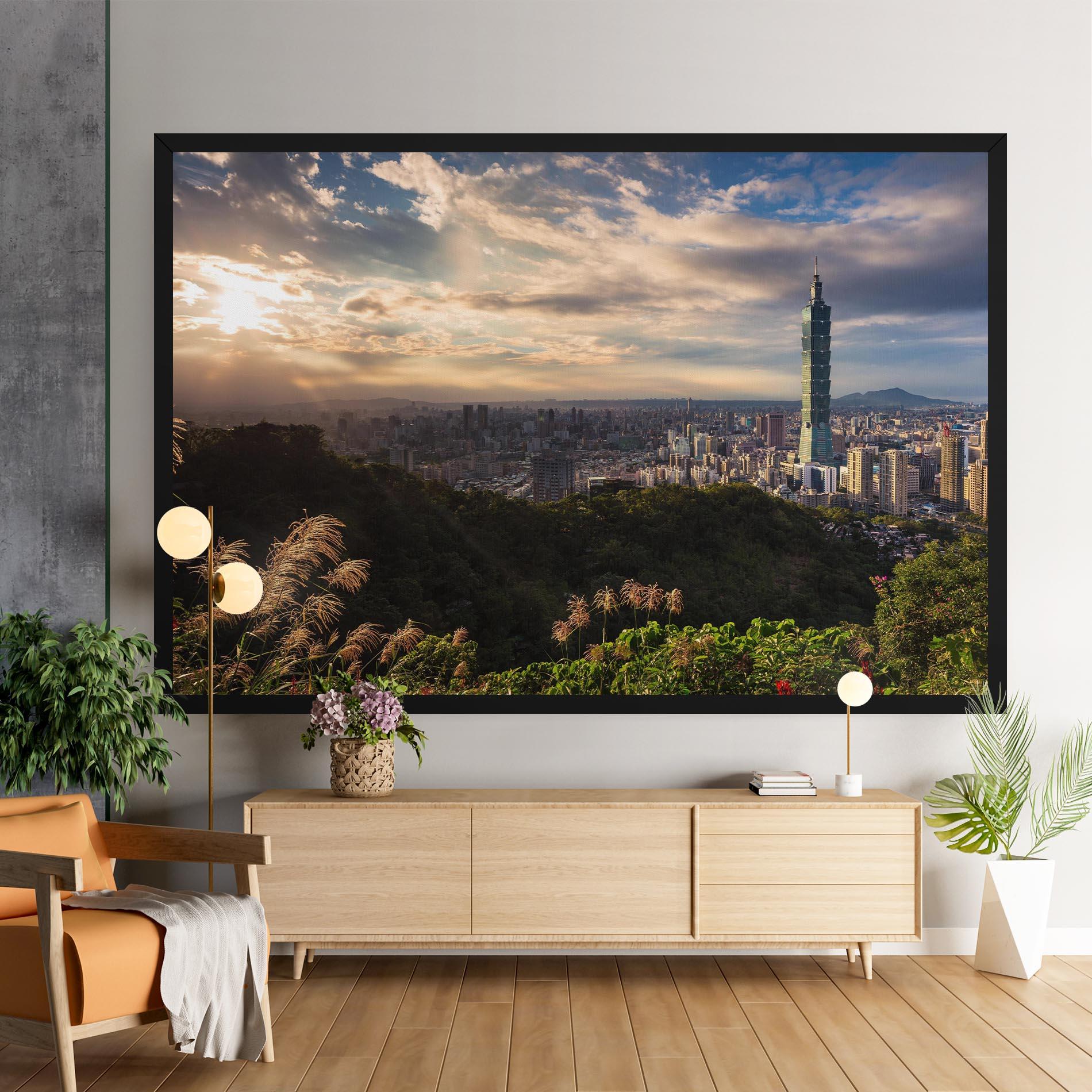 Leinwandbild Big Building Daylight mockup 9