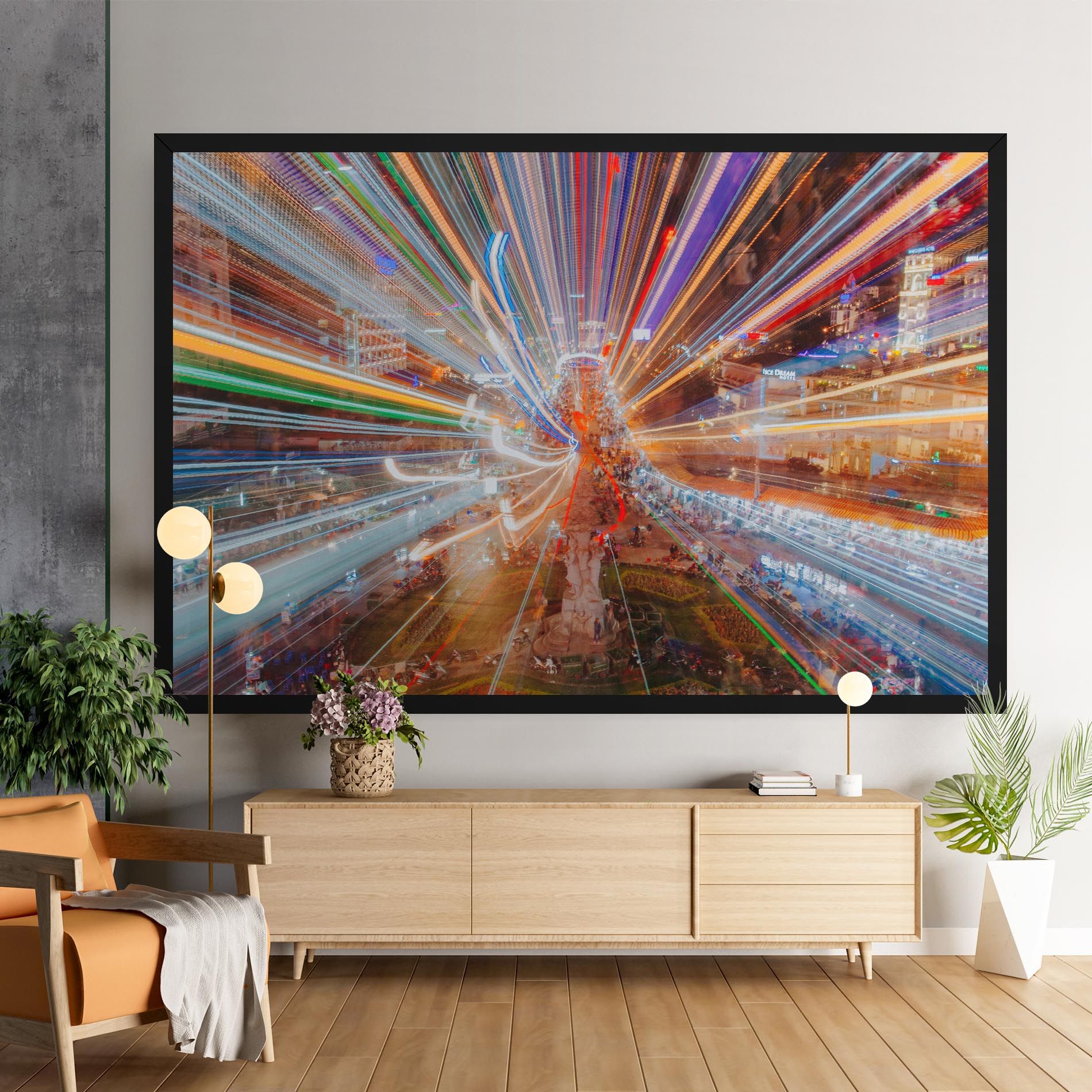 Colorful Light City mockup 9