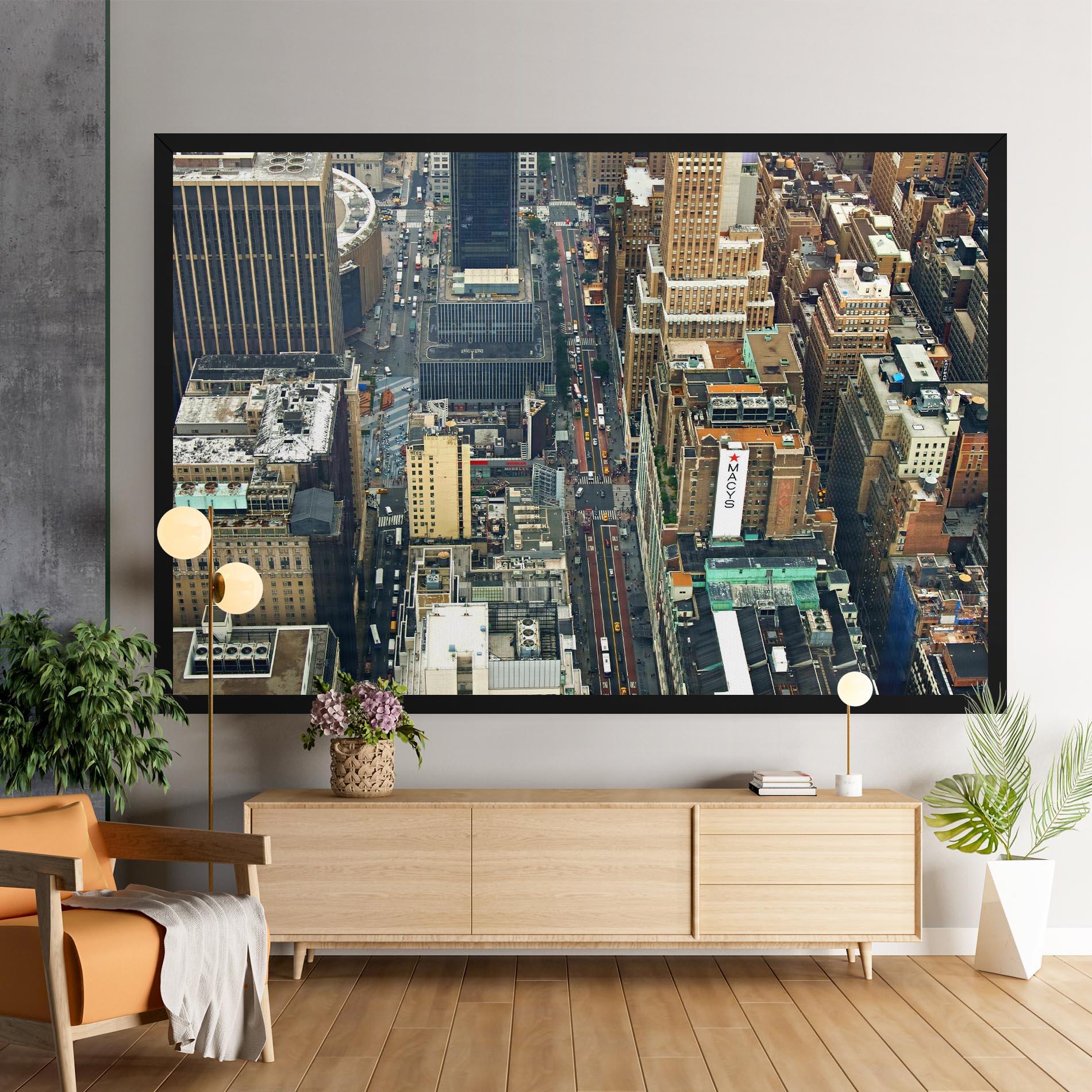 Leinwandbild Cream Tall Building mockup 9