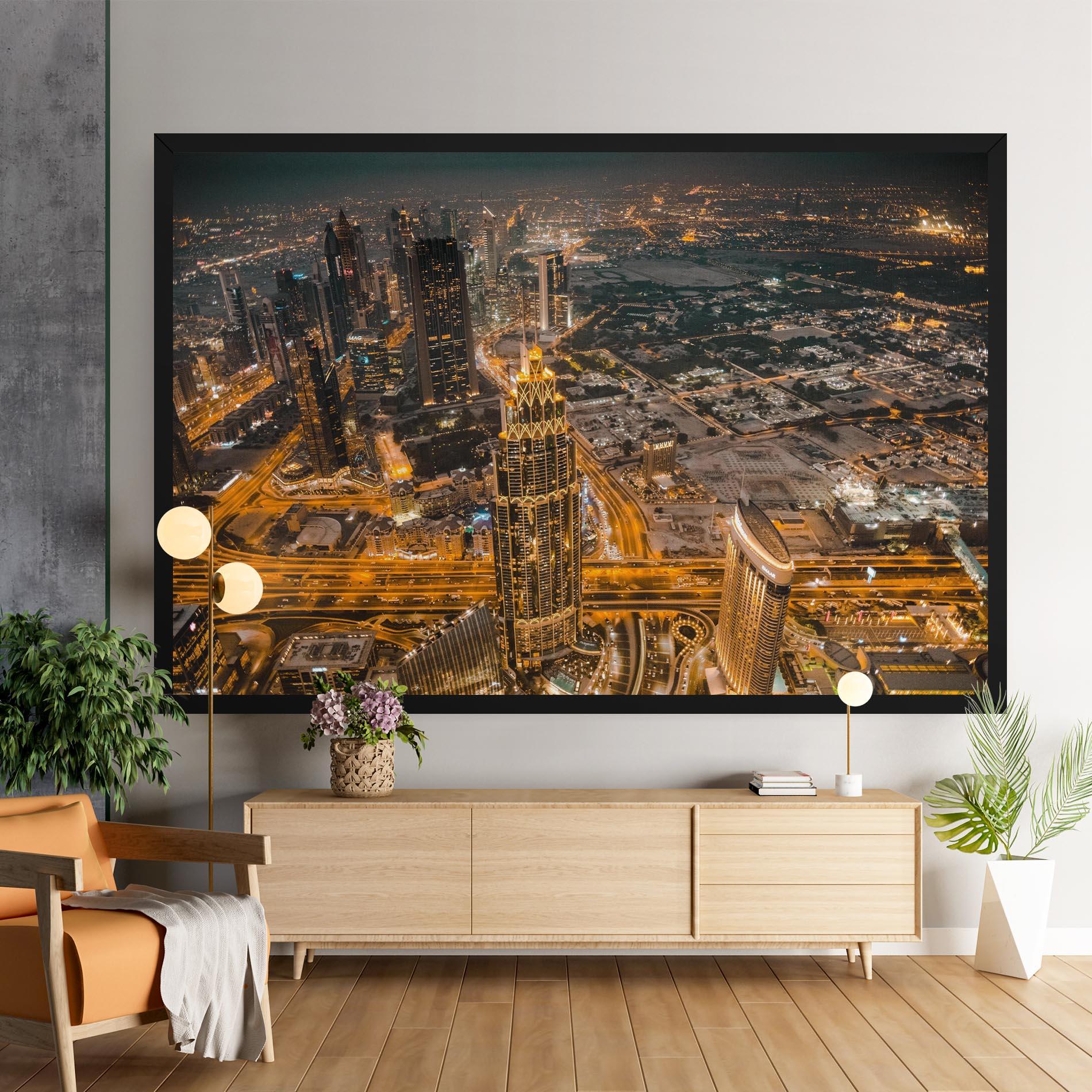 Leinwandbild Dubai Lights mockup 9
