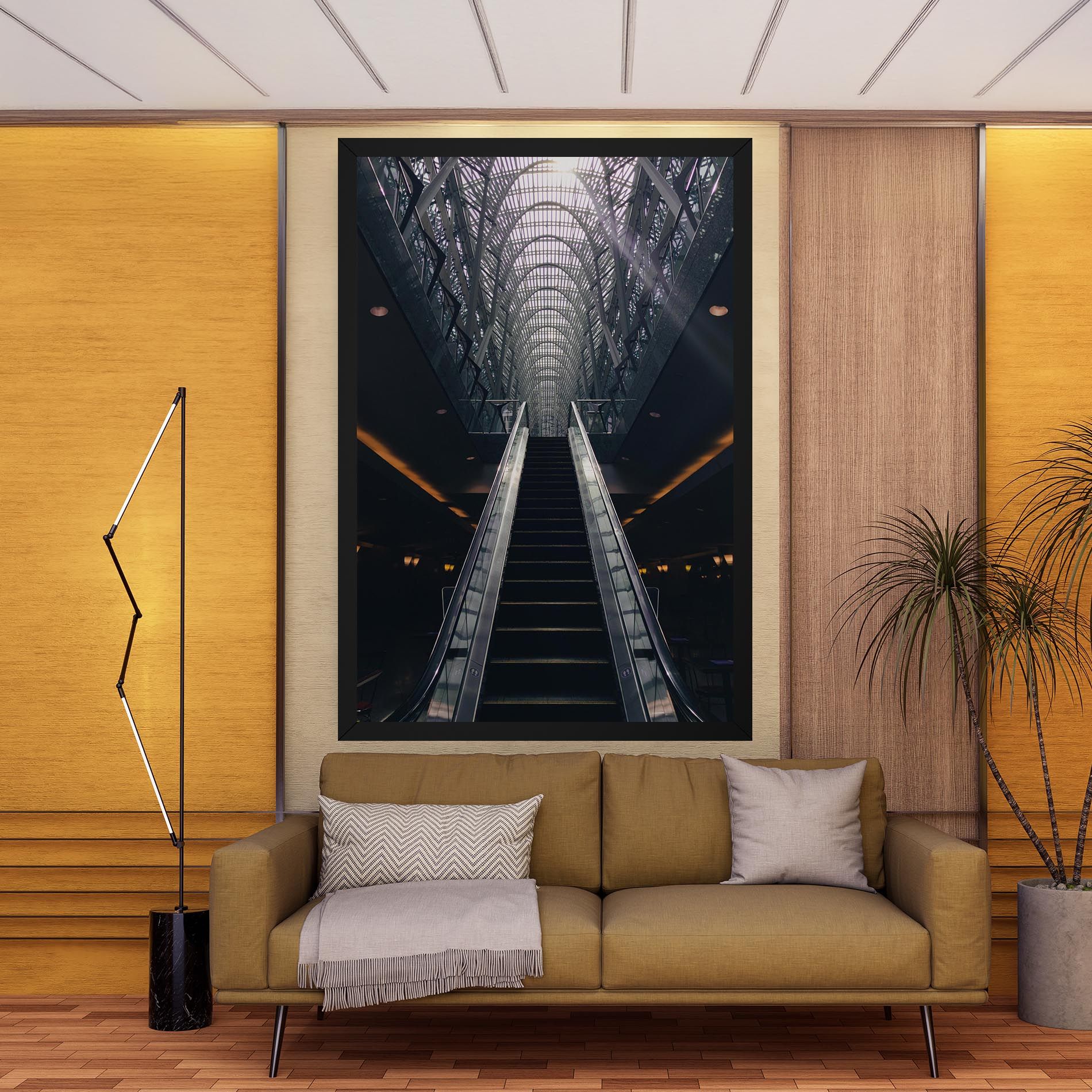 Grey Stairs Building mockup 9