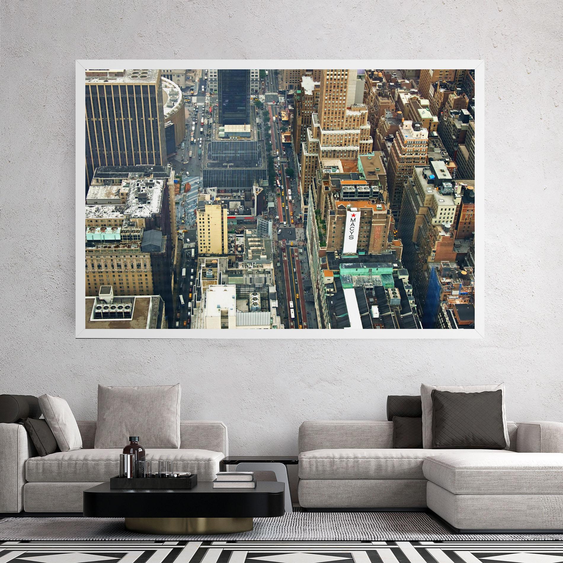 Leinwandbild Cream Tall Building mockup 2