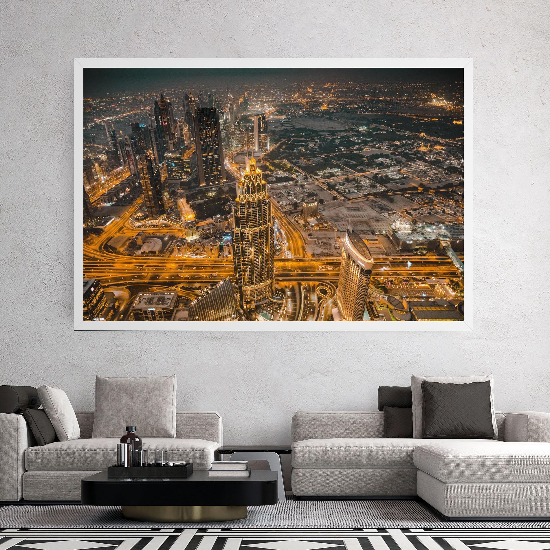 Leinwandbild Dubai Lights mockup 2