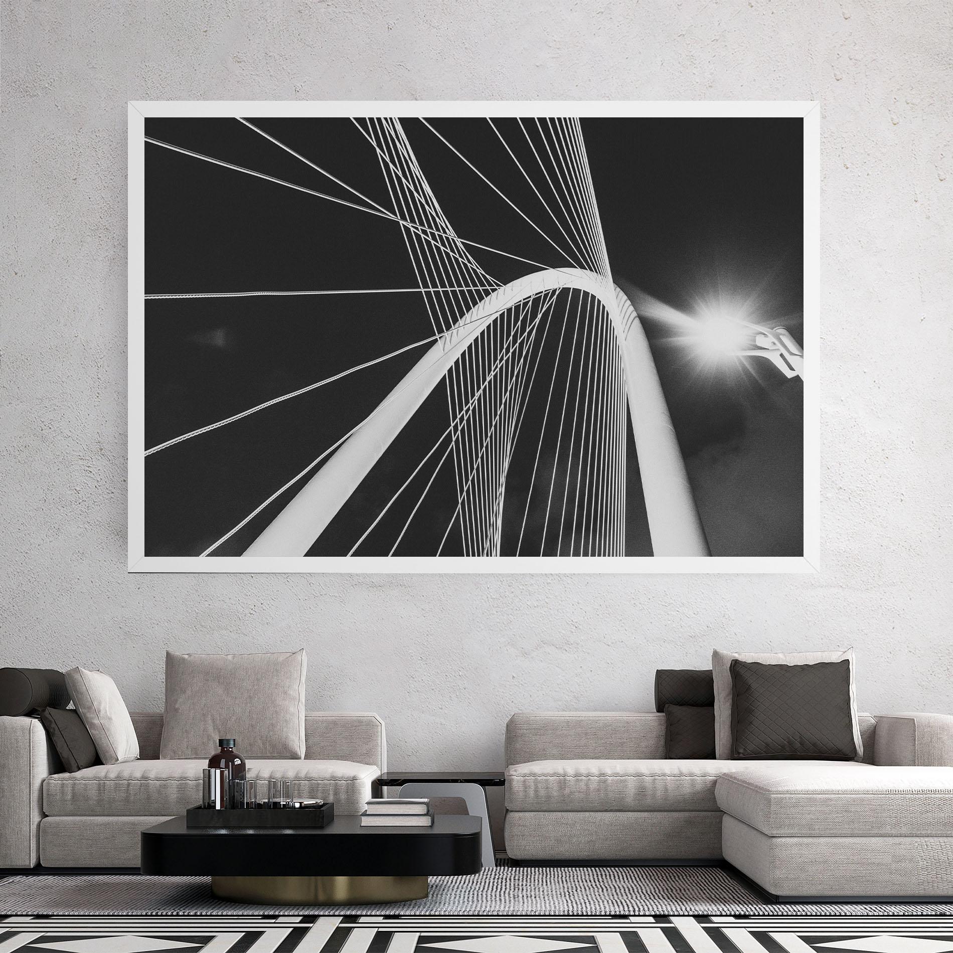 Leinwandbild White Glass Building mockup 2