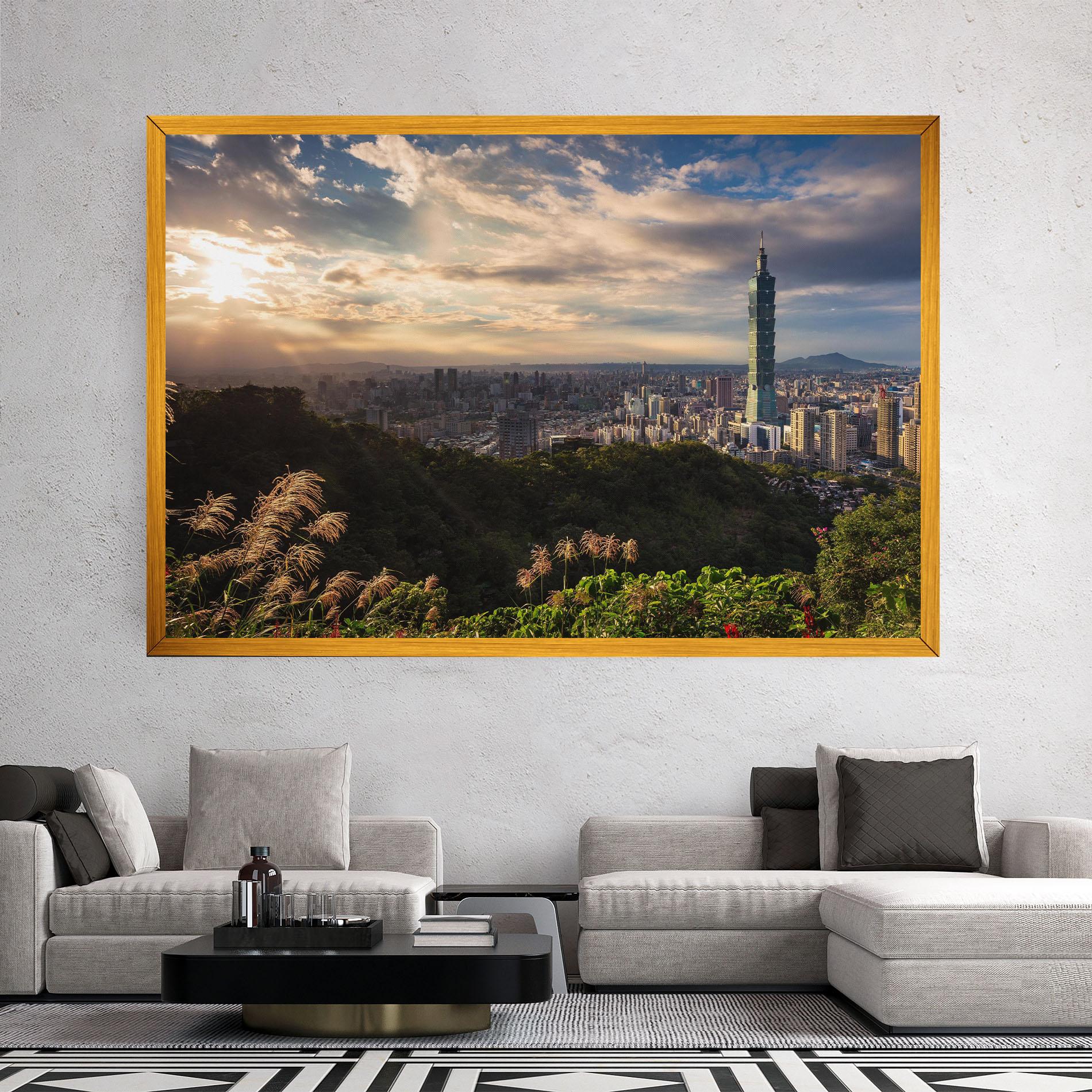 Leinwandbild Big Building Daylight mockup 2