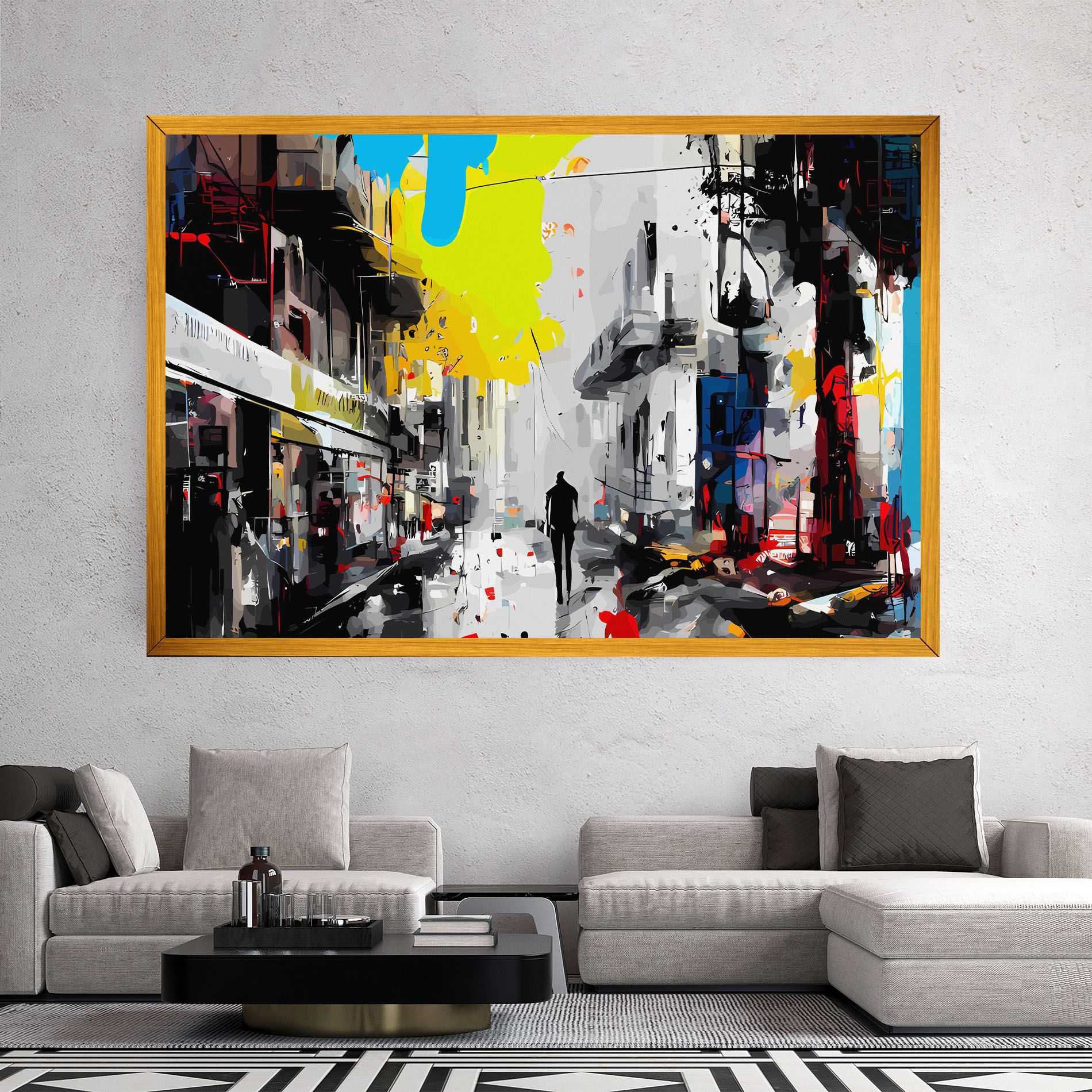 Grunge City Art mockup 2